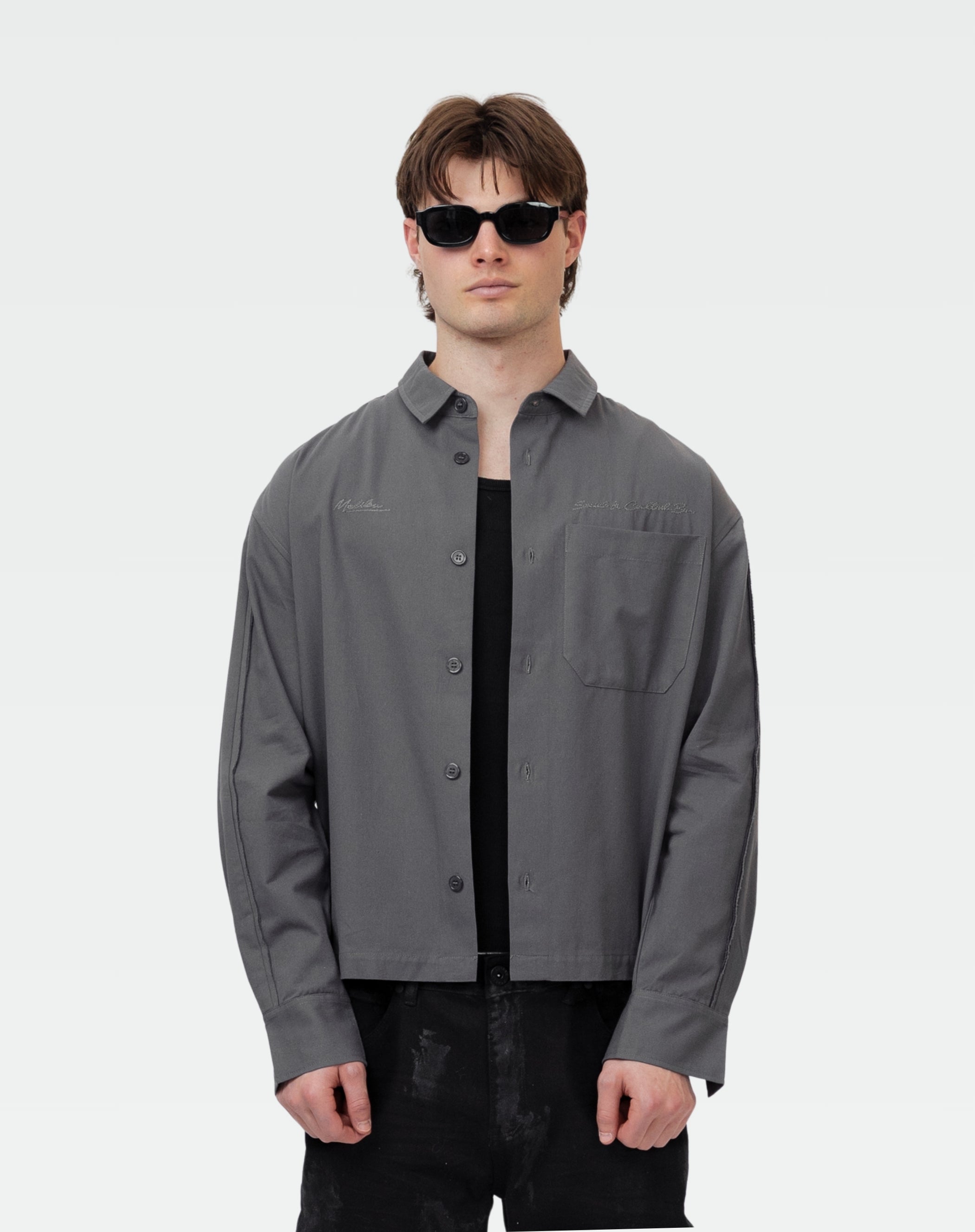 The Cocktail Button Down : Grey