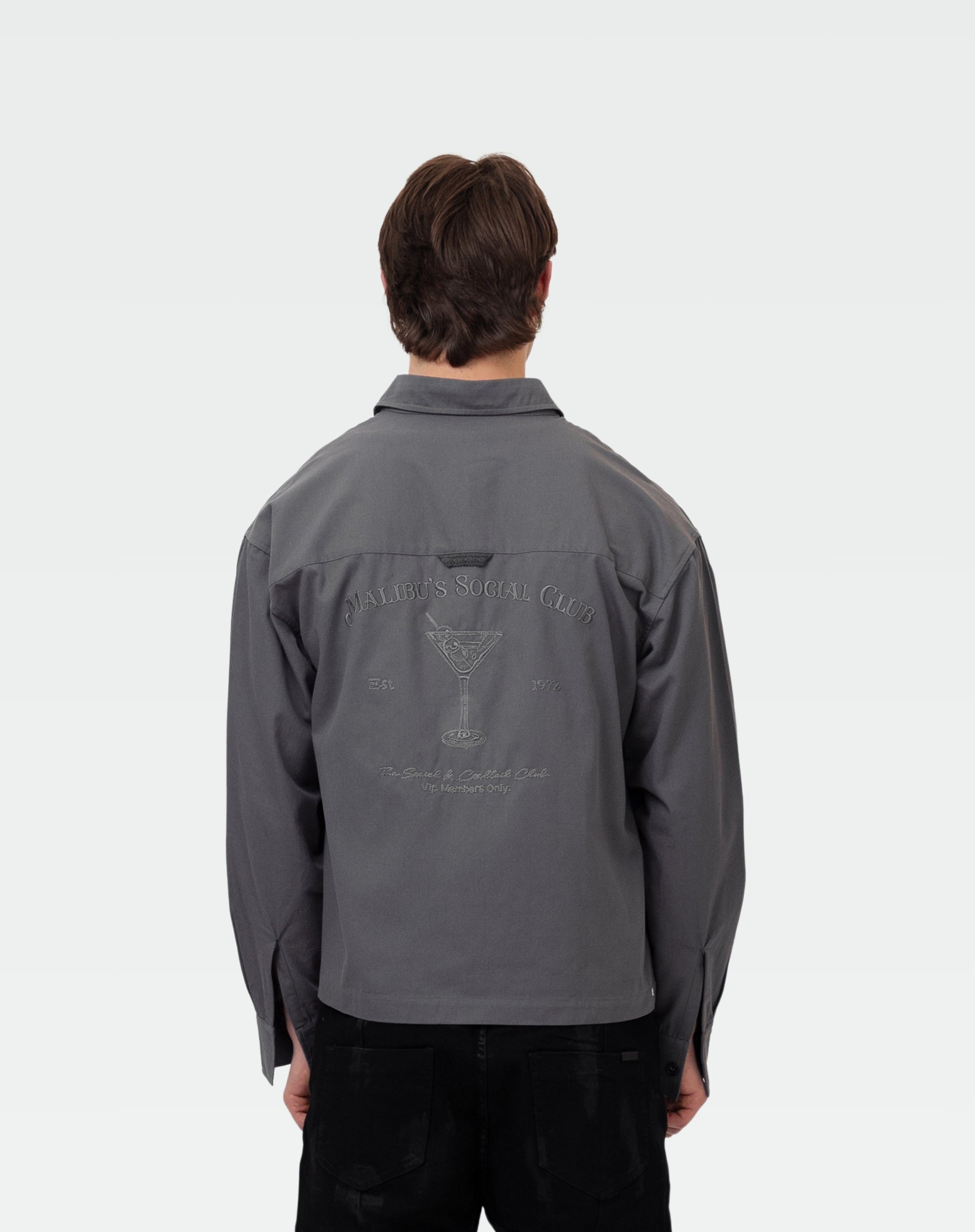 The Cocktail Button Down : Grey