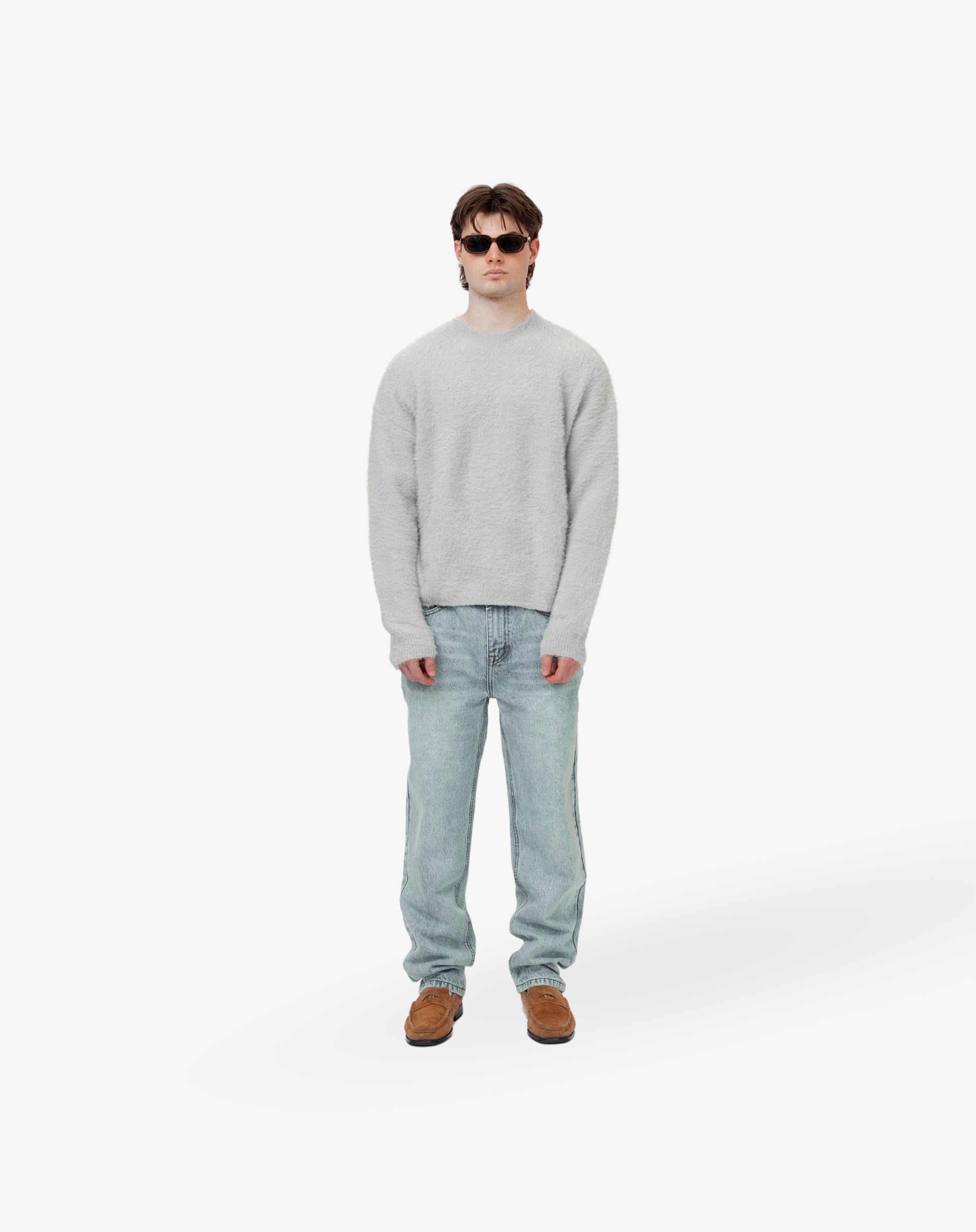 Straight Cut Denim: Classic Blue