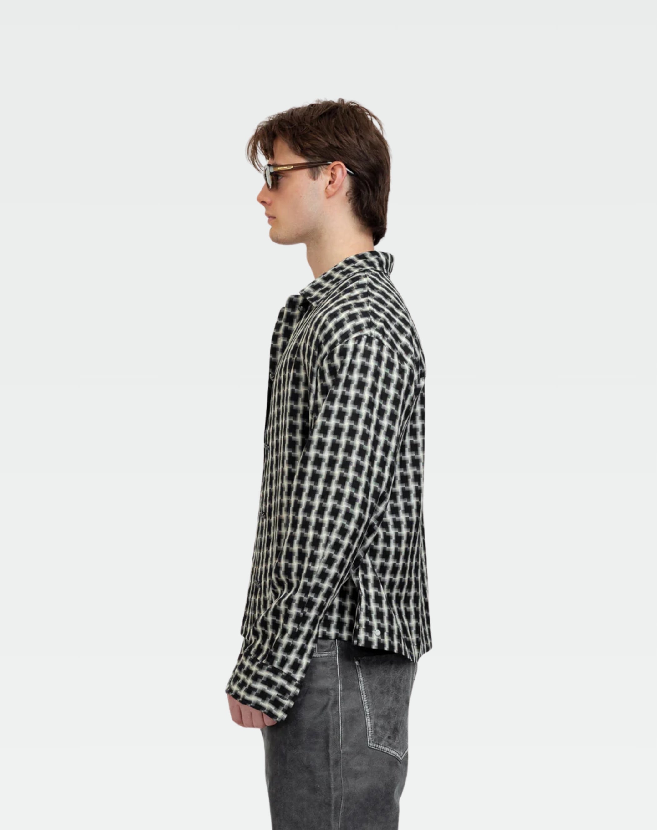 Signature Plaid Button Down : Black