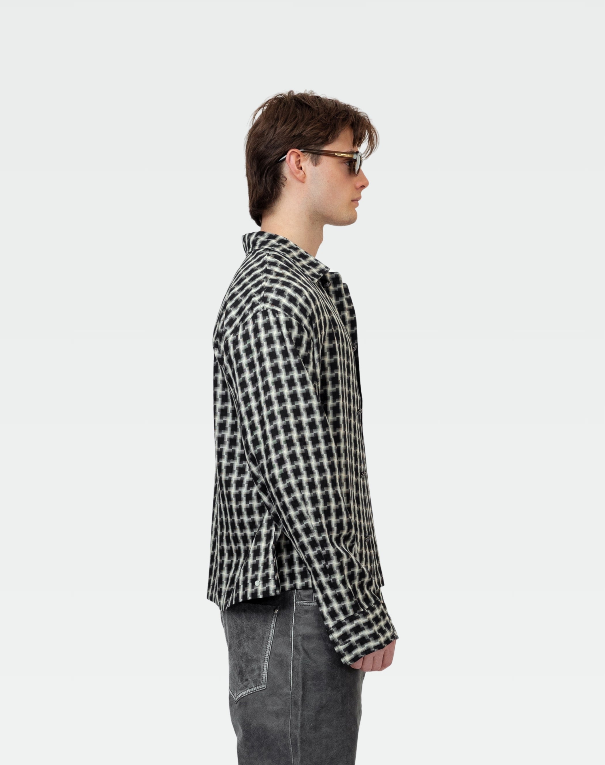 Signature Plaid Button Down : Black