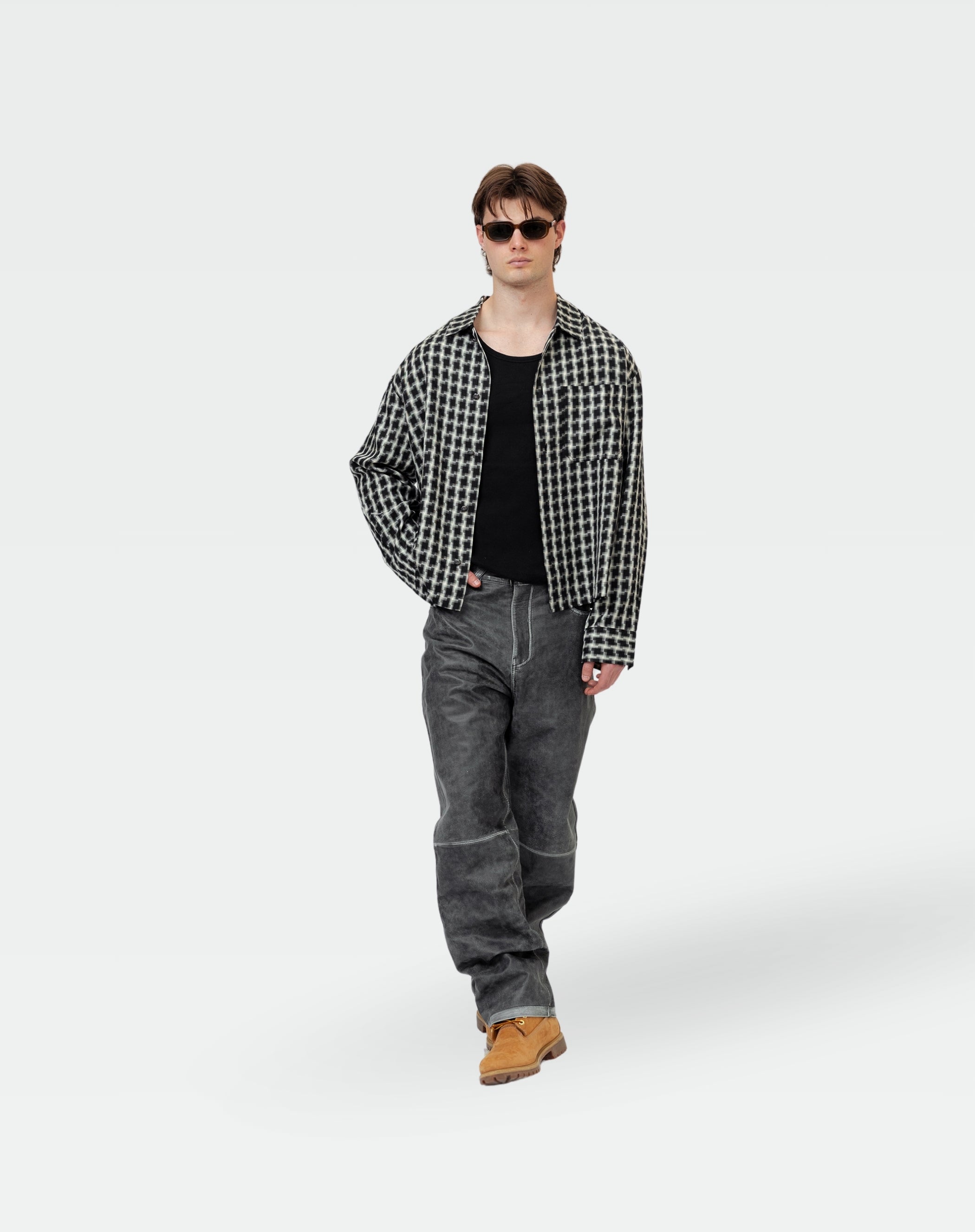 Signature Plaid Button Down : Black
