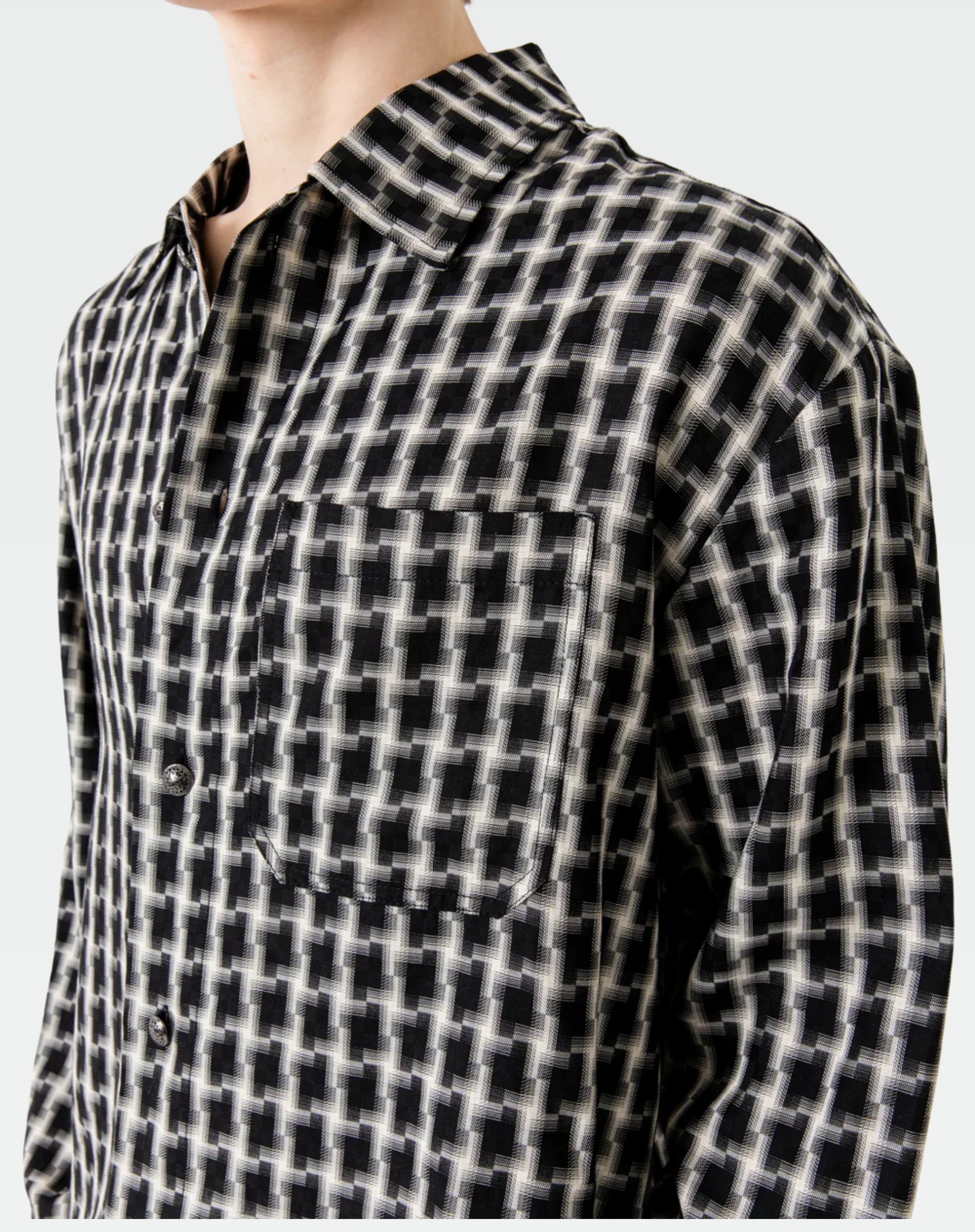Signature Plaid Button Down : Black