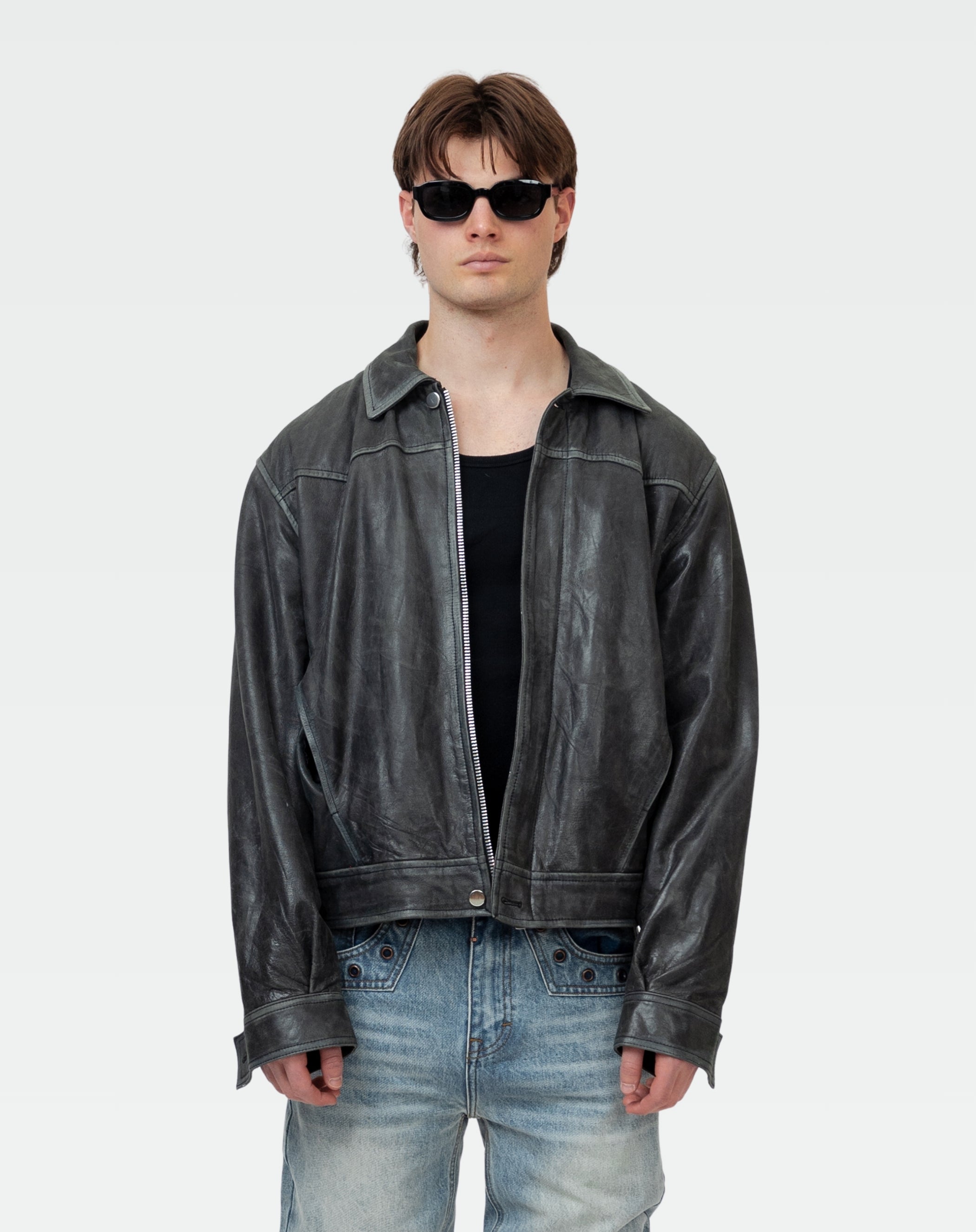 Western Vintage Leather - Black ( Pre-Order )