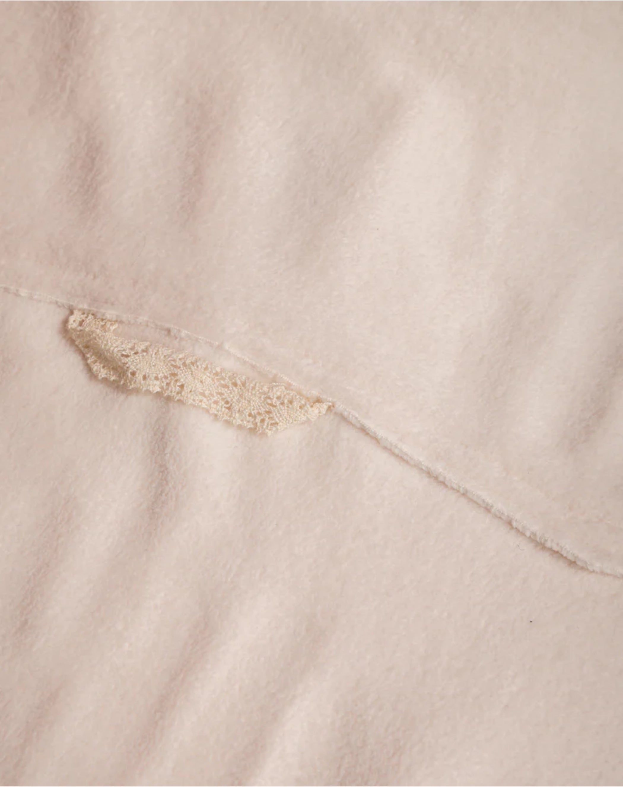 Fleece Polo : Off White