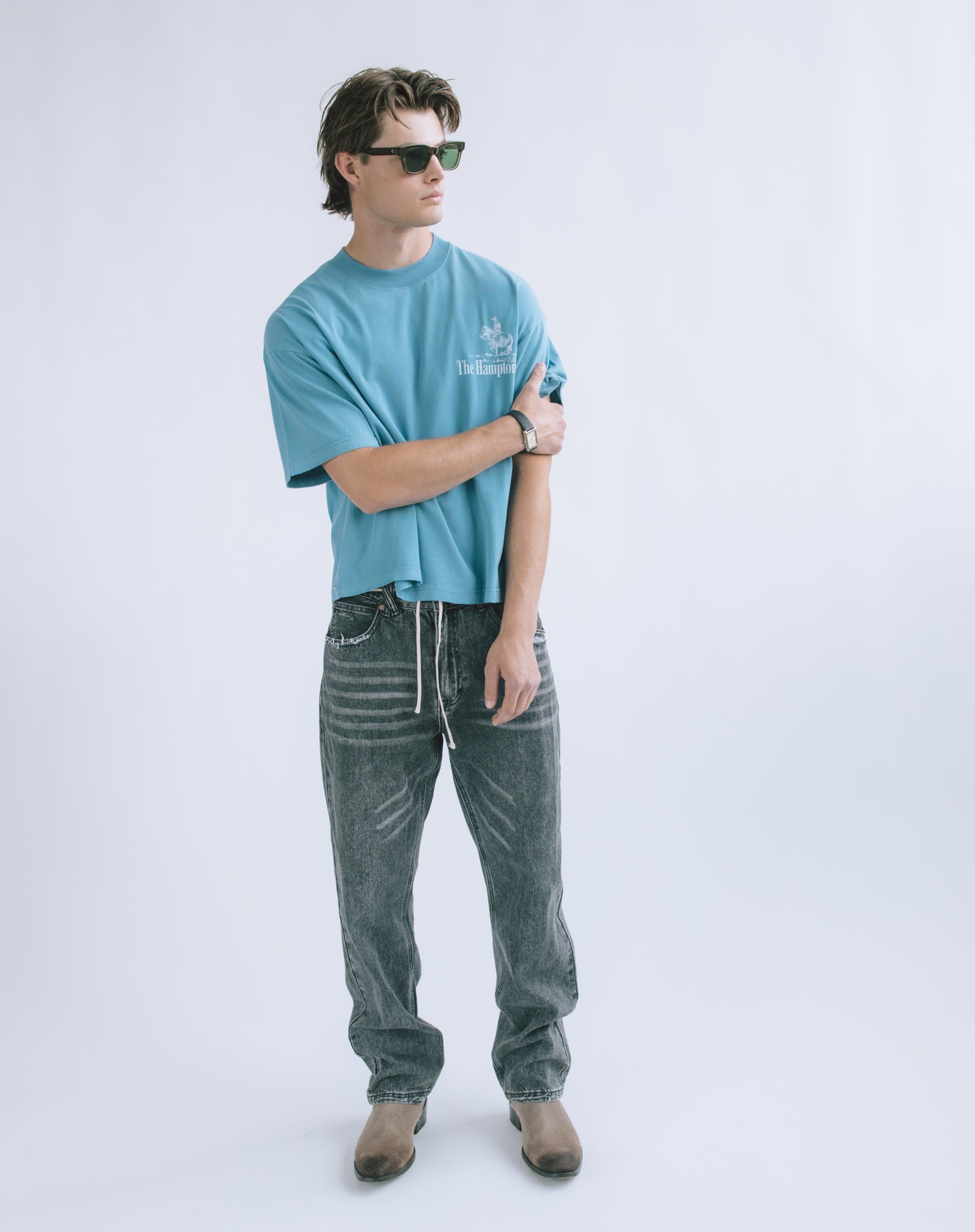 Straight Cut Denim: Vintage Black