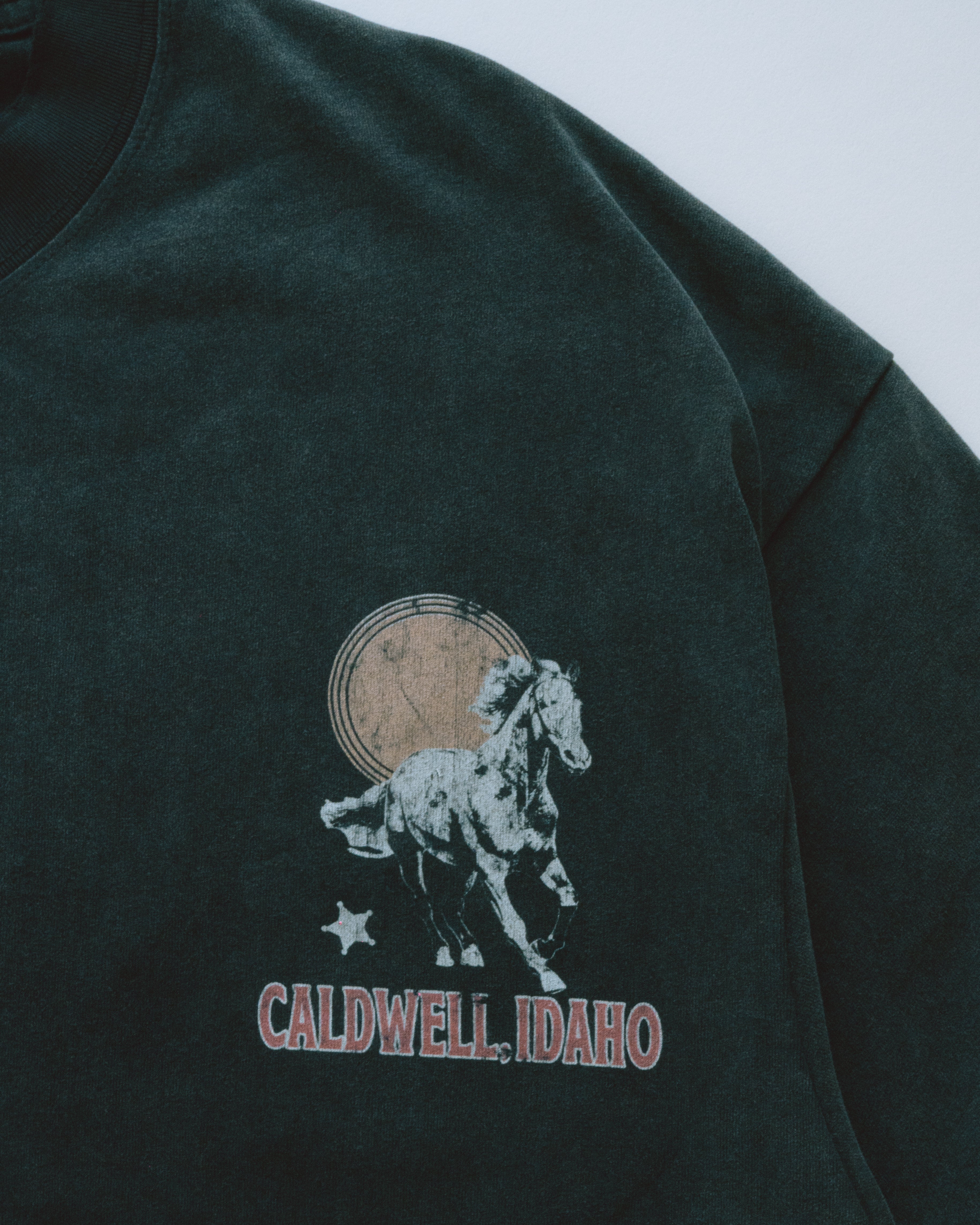The Caldwell Ranch Crop Tee : Vintage Black