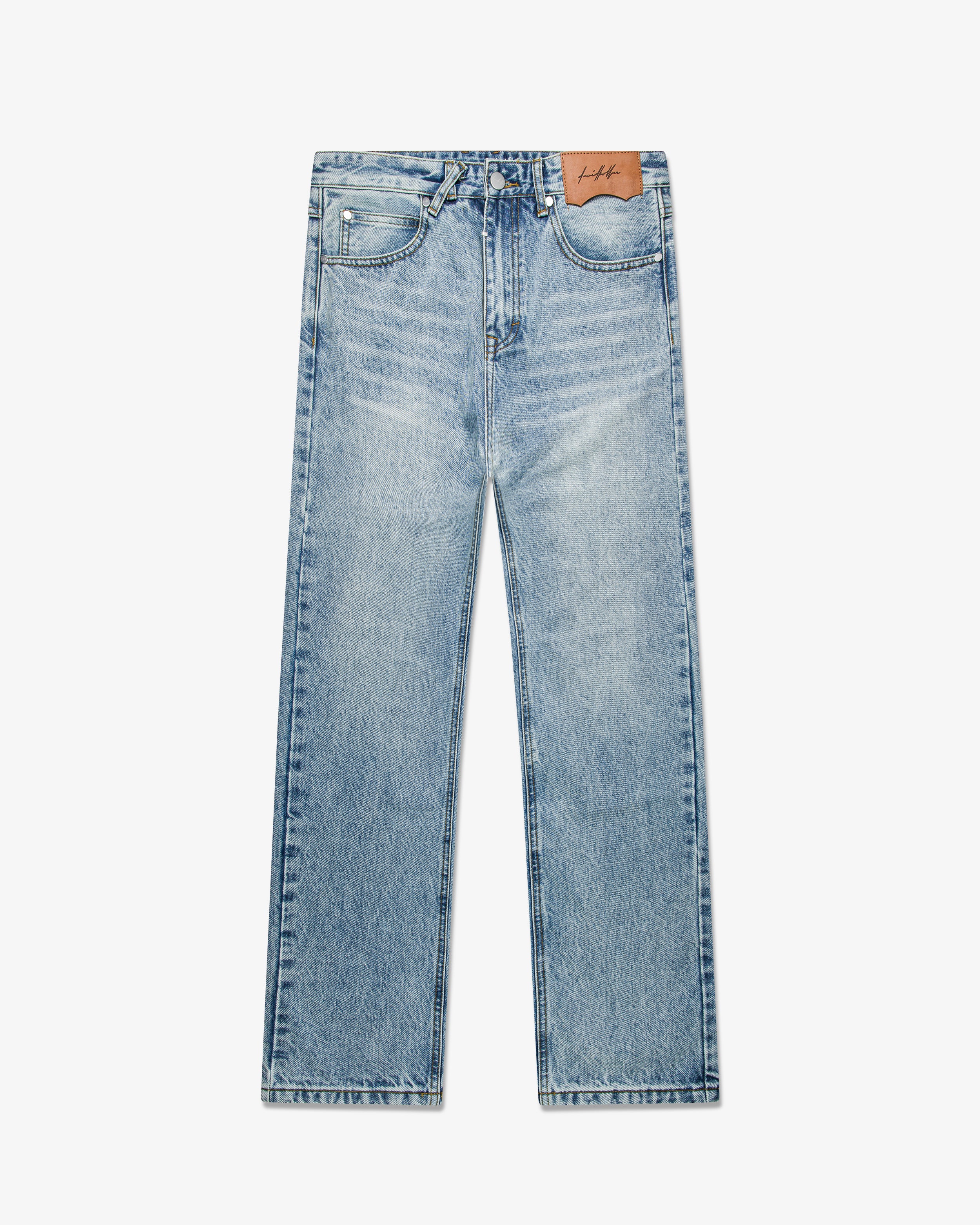 Straight Cut Denim: Classic Blue
