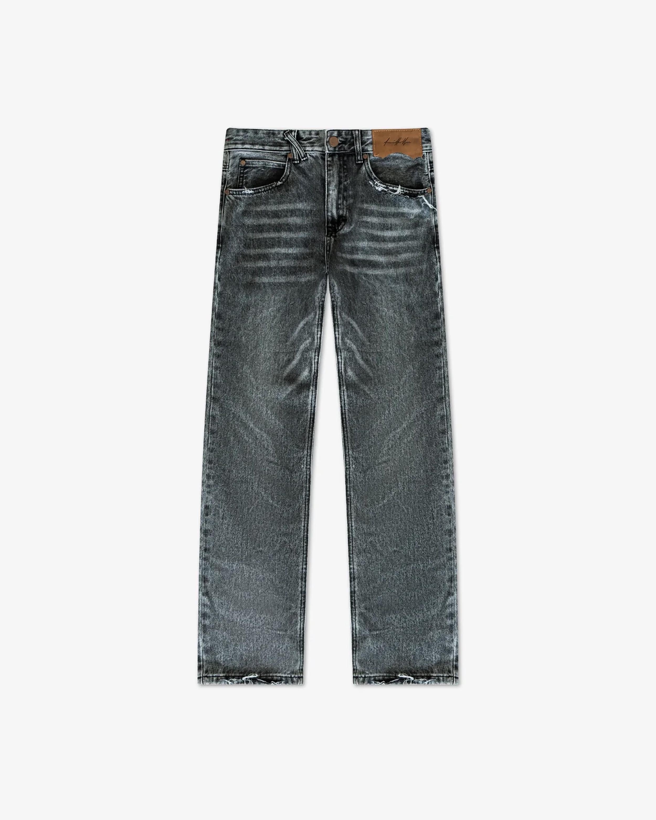 Straight Cut Denim: Vintage Black