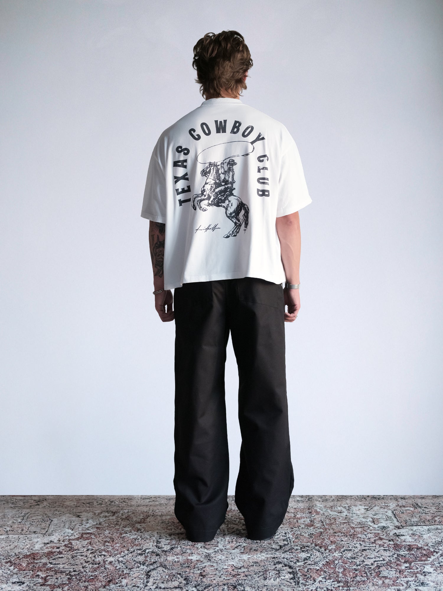 Cowboy Club Tee : White - BDK