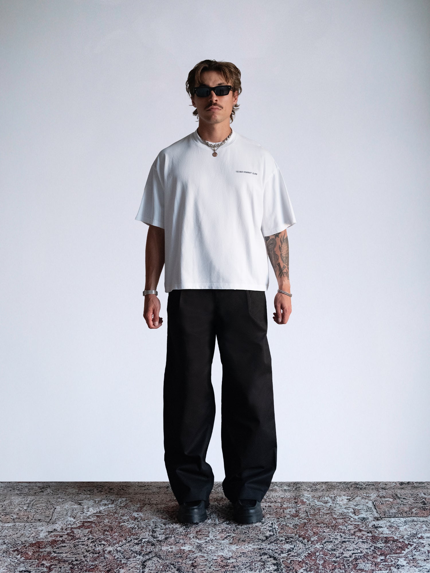 Cowboy Club Tee : White - BDK