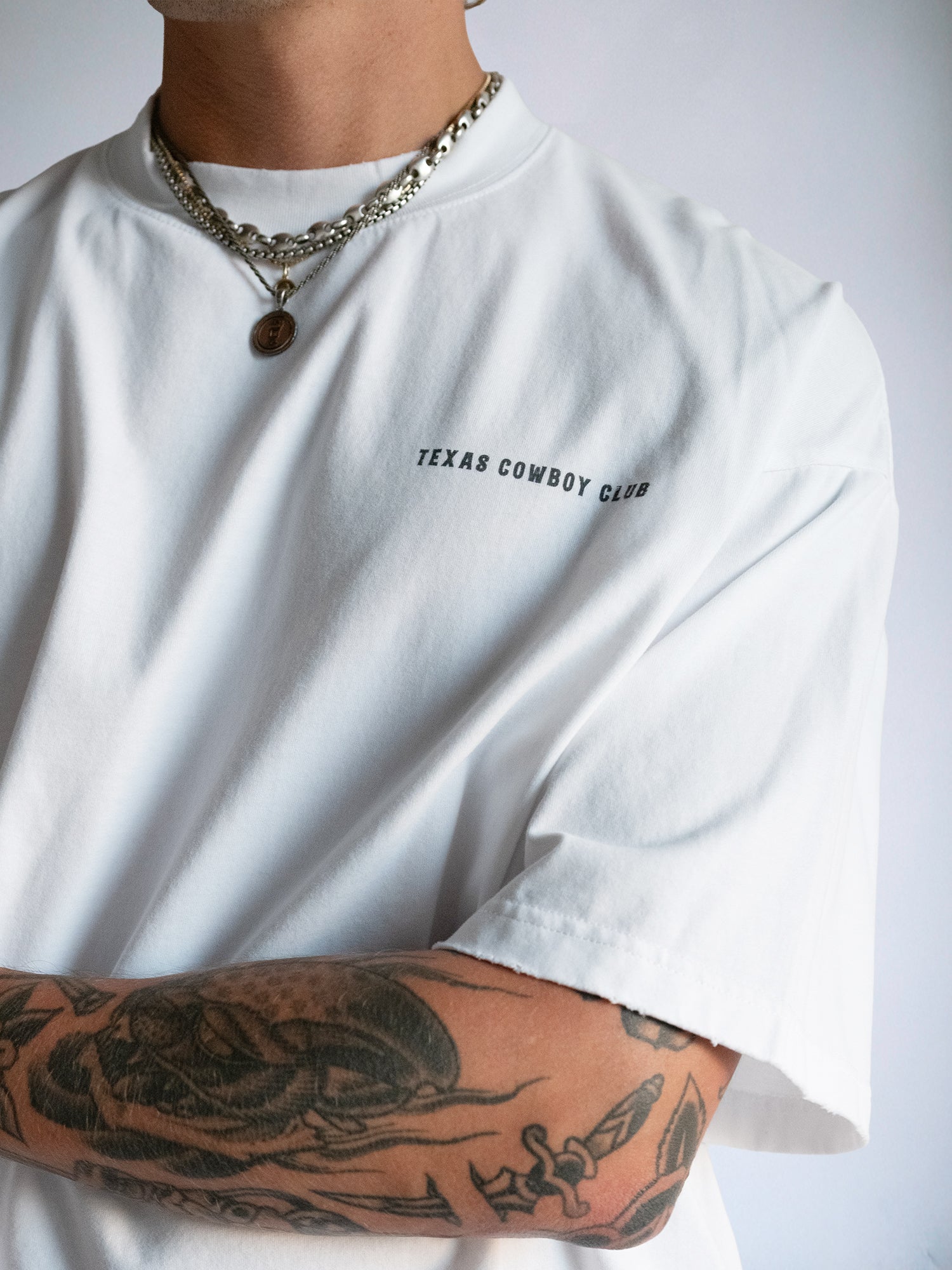 Cowboy Club Tee : White - BDK