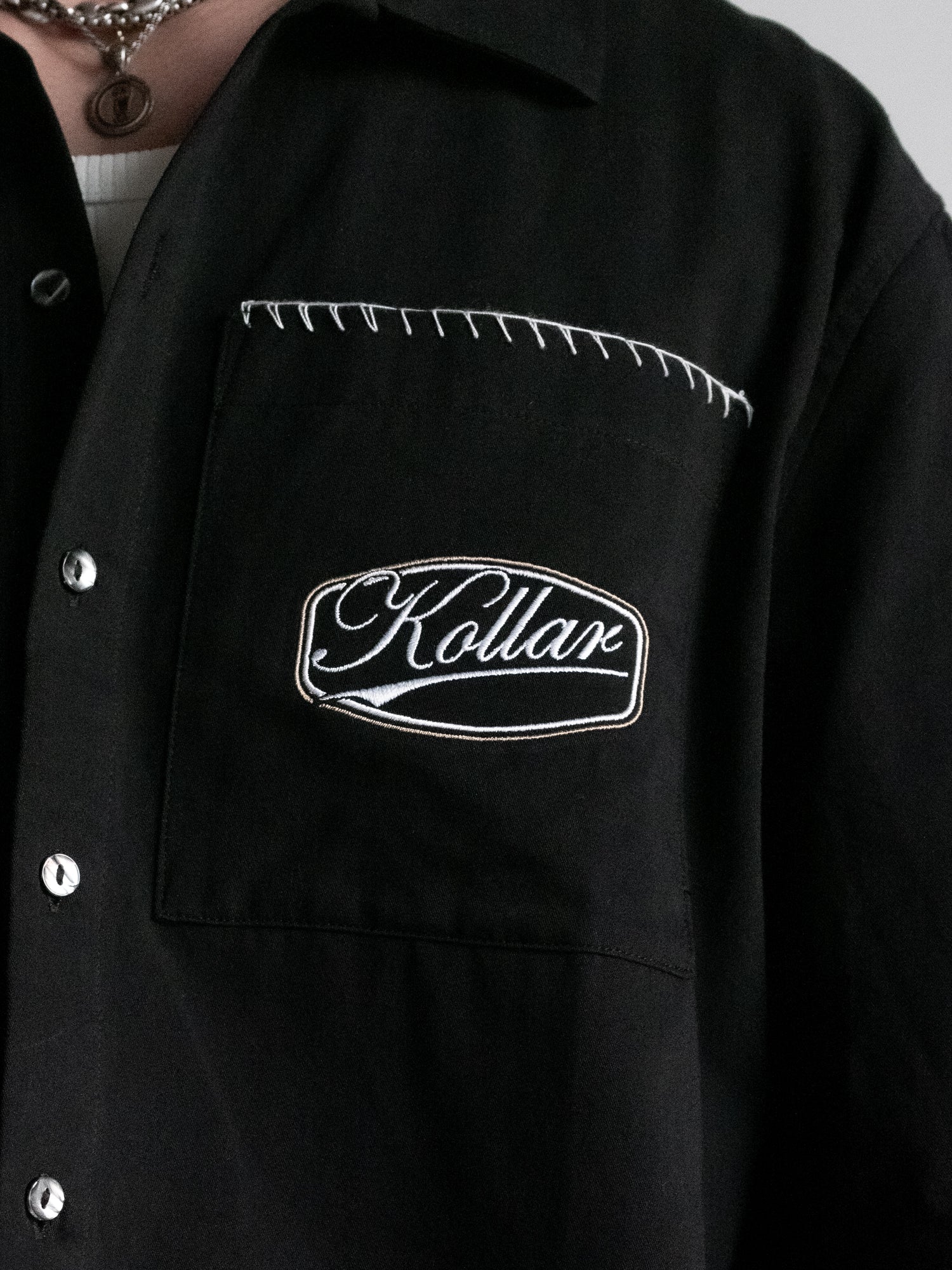 Derby Racer - LS Box Button Down : Black - BDK