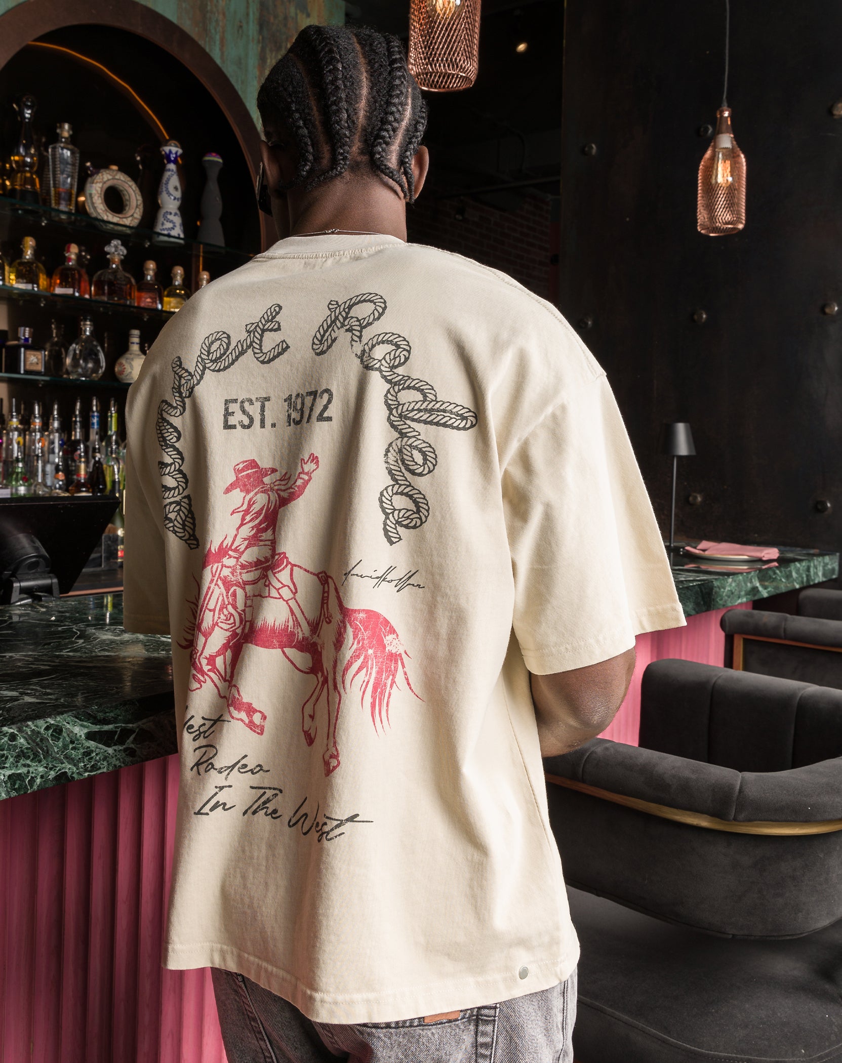 The Sunset Rodeo Crop Tee : Off White