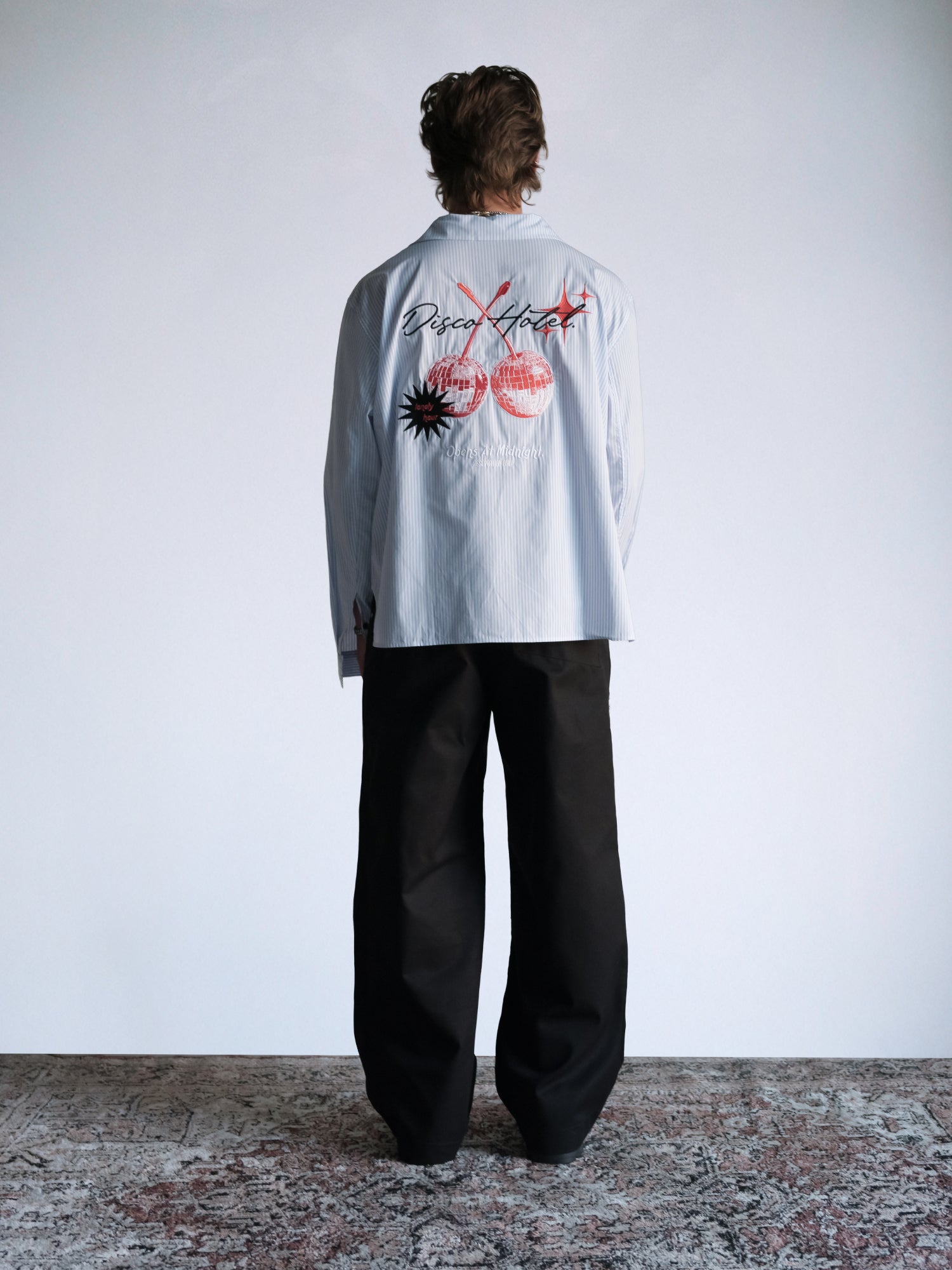 Disco Hotel - LS Box Button Down : Blue Pinstripe - BDK