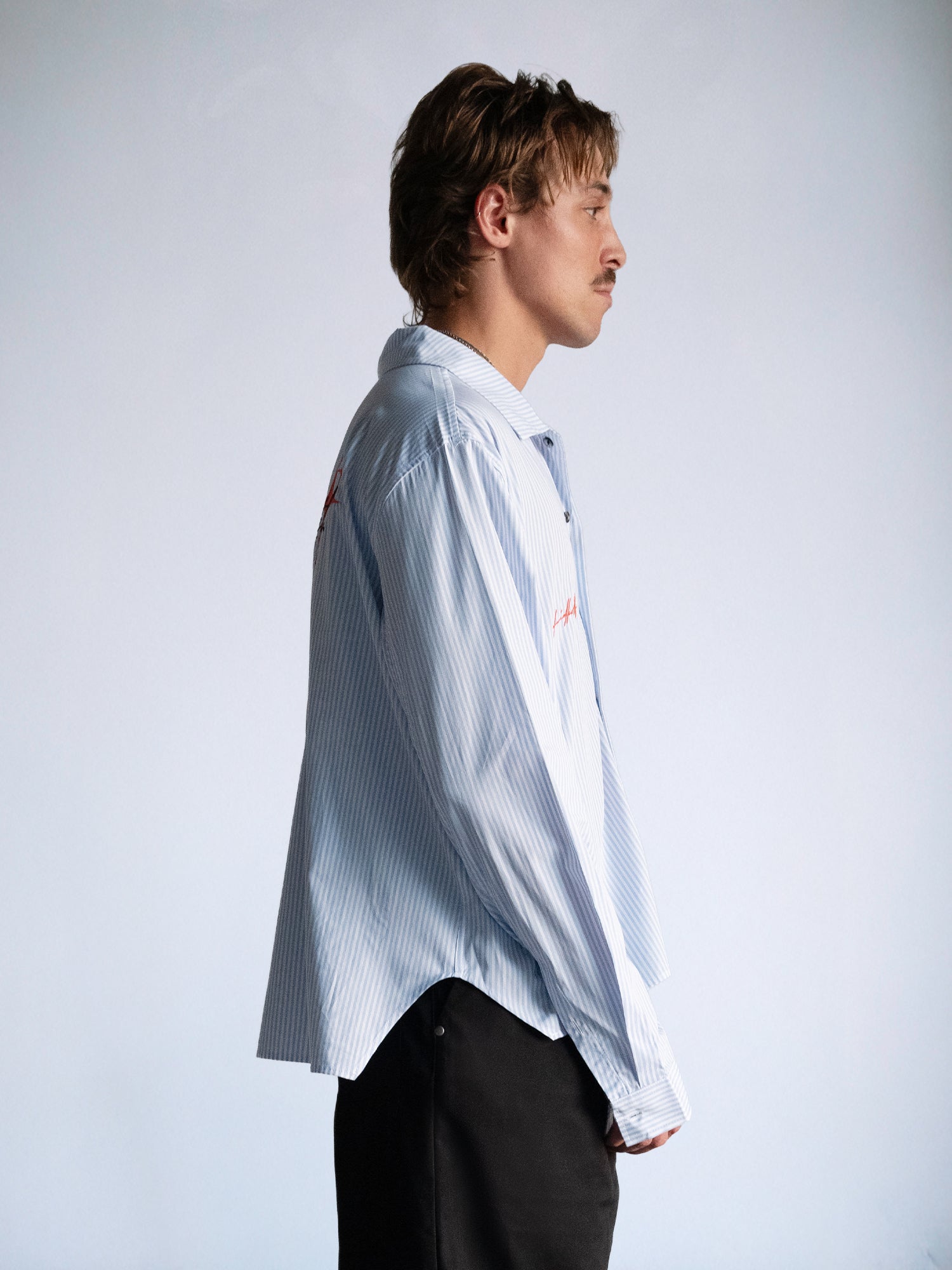 Disco Hotel - LS Box Button Down : Blue Pinstripe - BDK