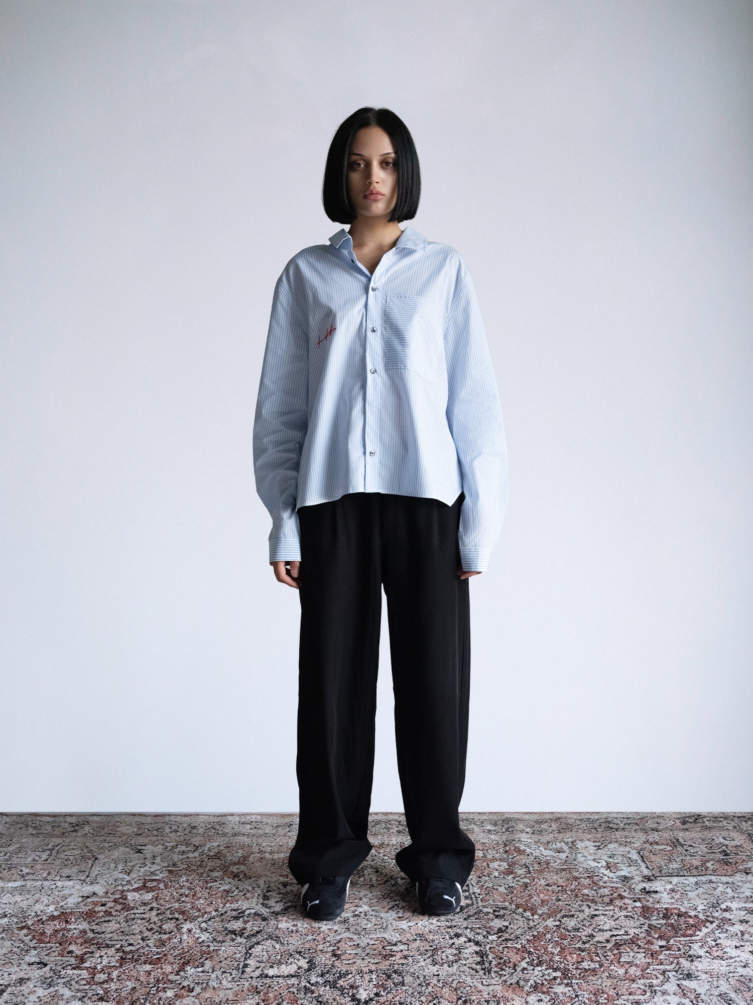 Disco Hotel - LS Box Button Down : Blue Pinstripe - BDK