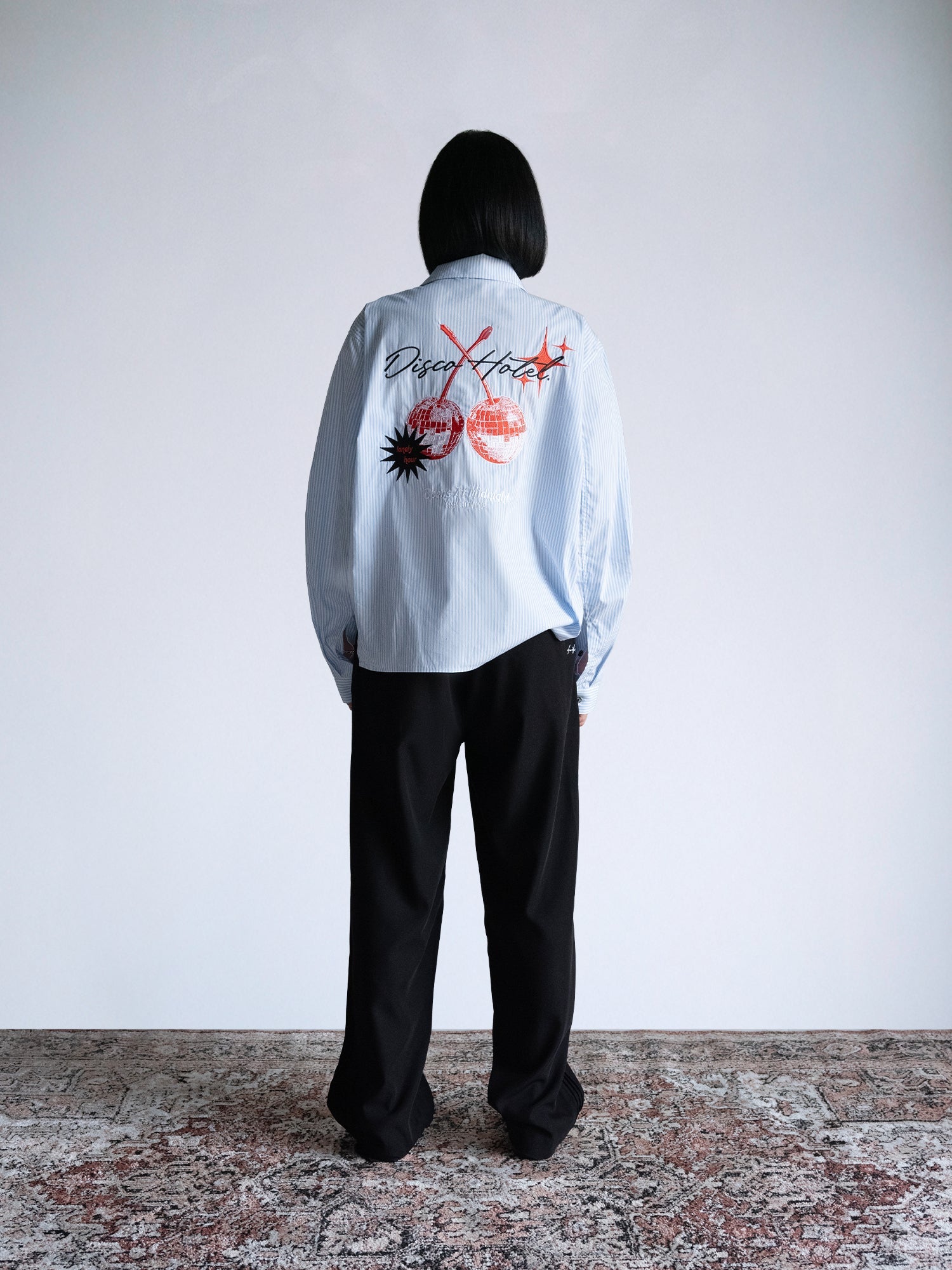 Disco Hotel - LS Box Button Down : Blue Pinstripe - BDK