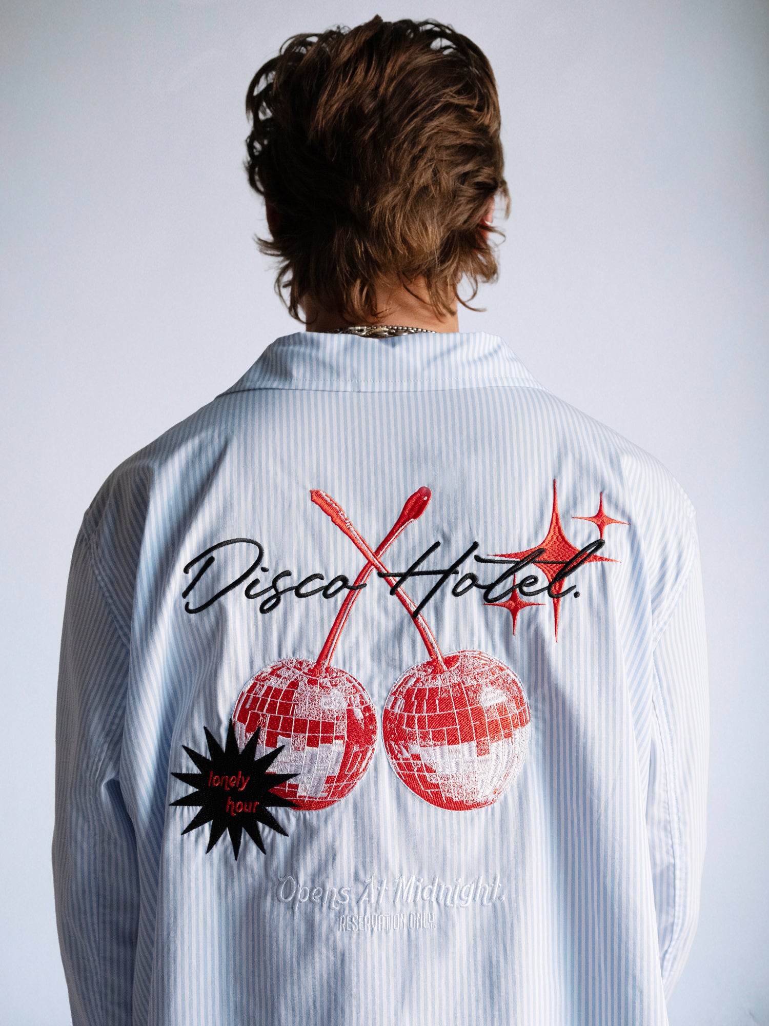 Disco Hotel - LS Box Button Down : Blue Pinstripe - BDK