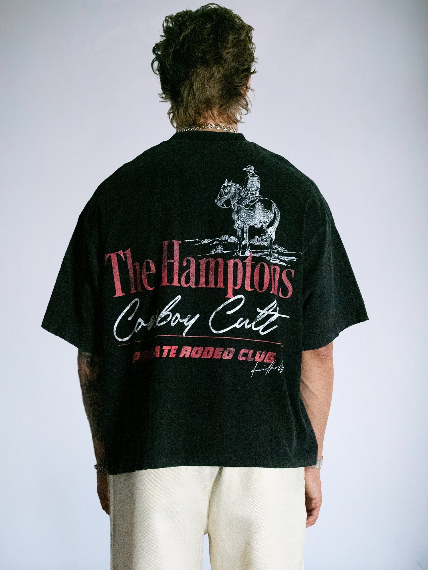 Hamptons Cowboy Cult Tee : Caviar Black - BDK