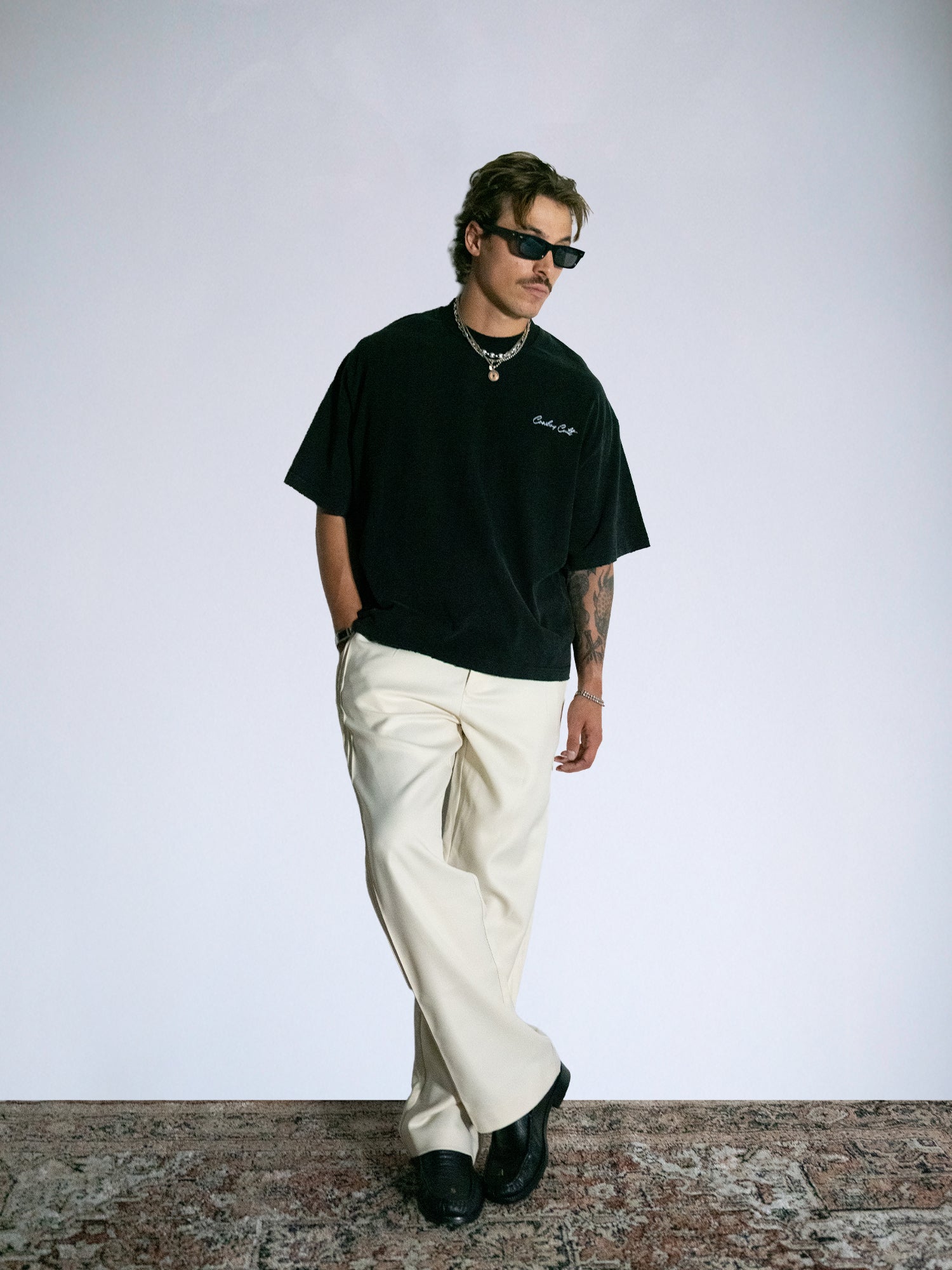 Hamptons Cowboy Cult Tee : Caviar Black - BDK
