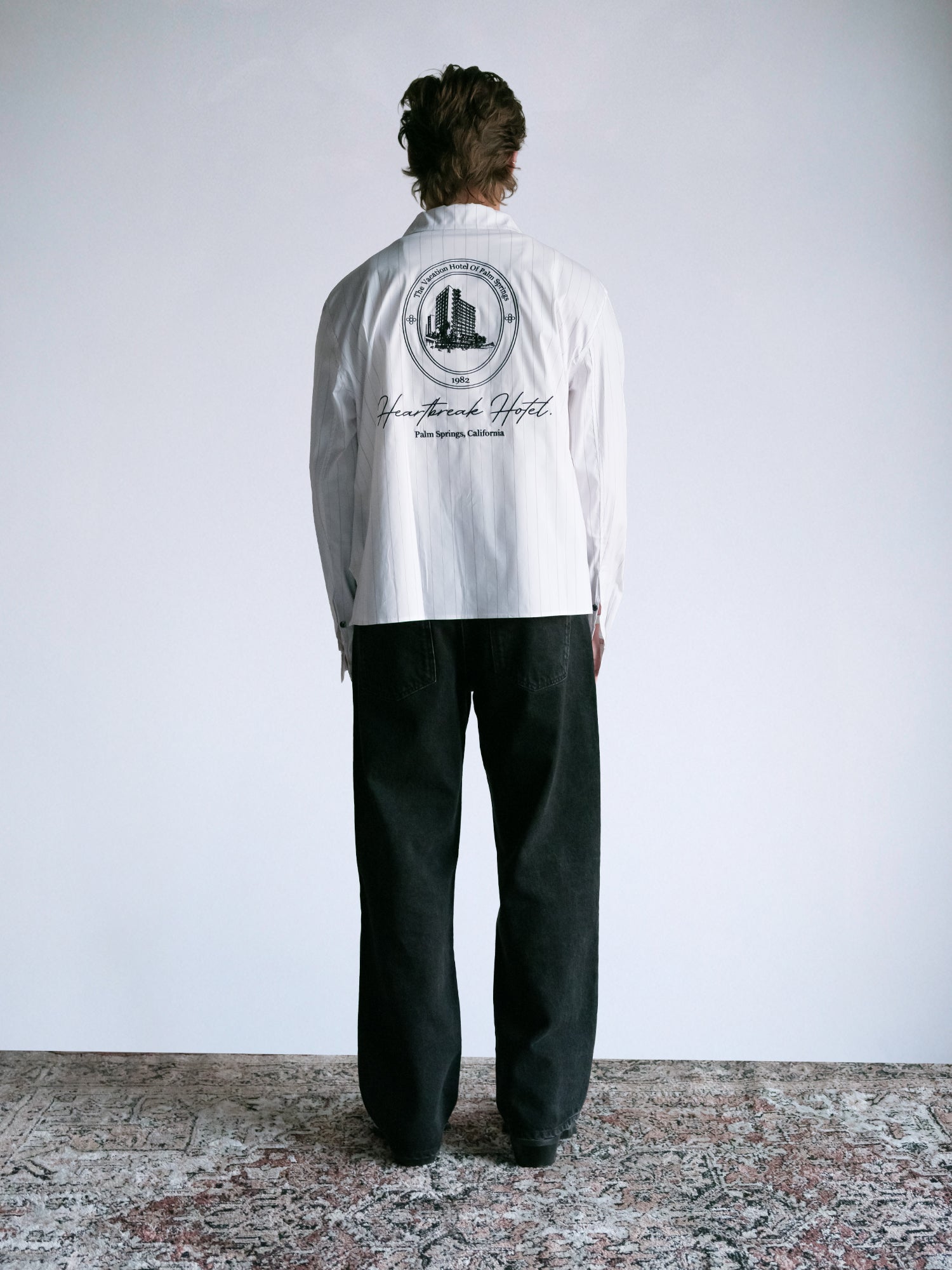 Heartbreak Hotel - LS Box Button Down : White Pinstripe - BDK