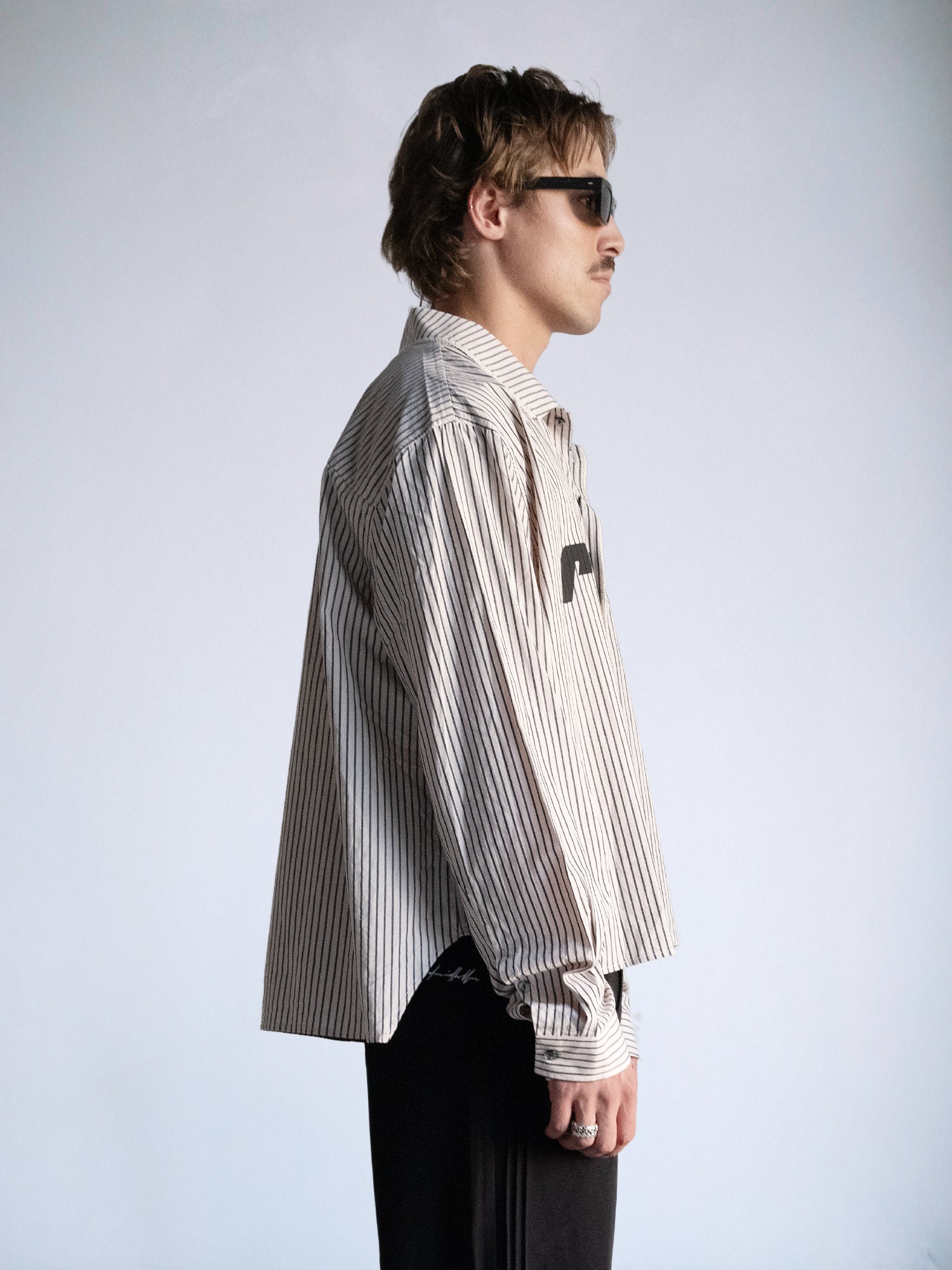 Rodeo - LS Box Button Down : Off White Pinstripe - BDK