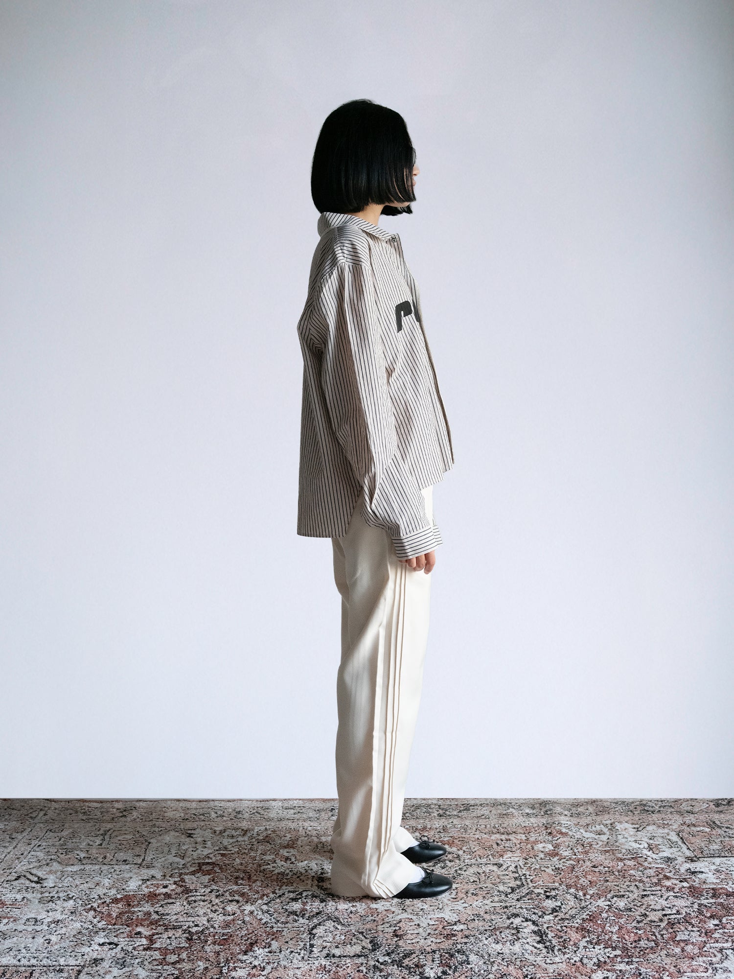 Rodeo - LS Box Button Down : Off White Pinstripe - BDK