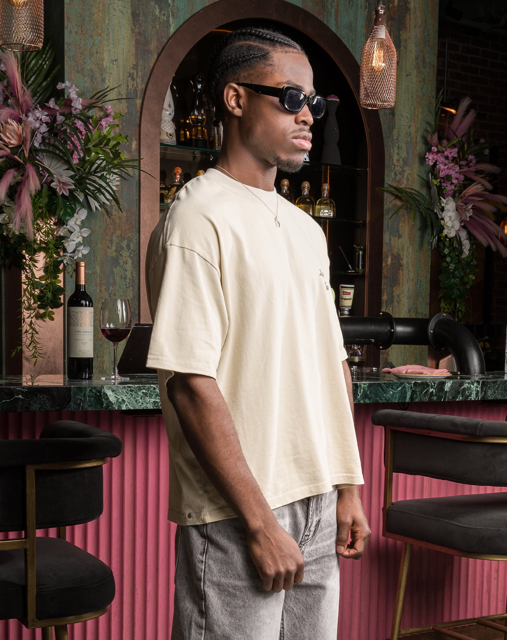 The Sunset Rodeo Crop Tee : Off White