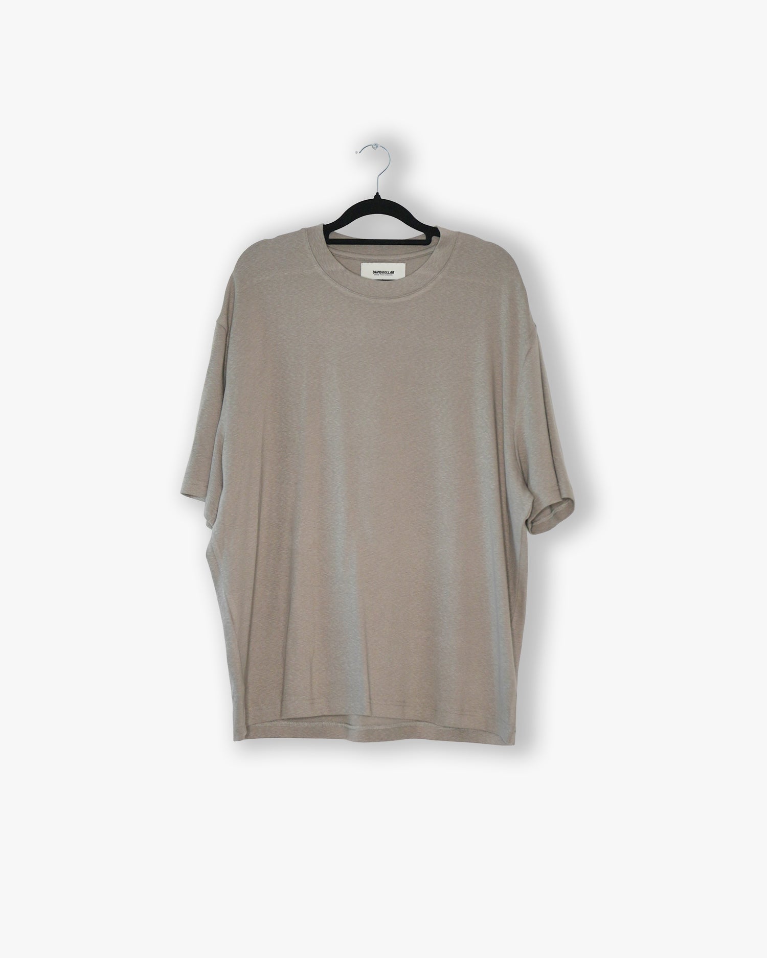 [#07] : Cropped Relaxed T-Shirt – Taupe – L