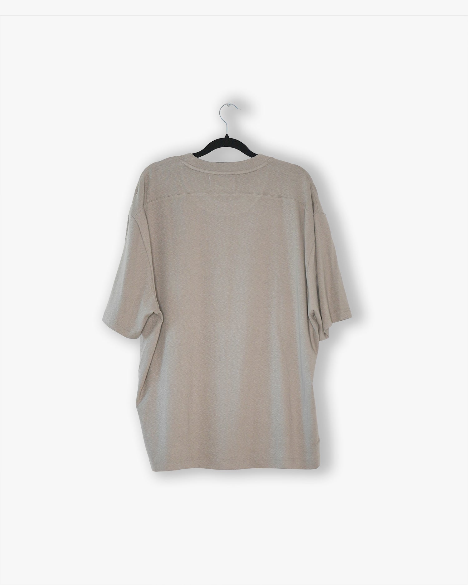 [#07] : Cropped Relaxed T-Shirt – Taupe – L