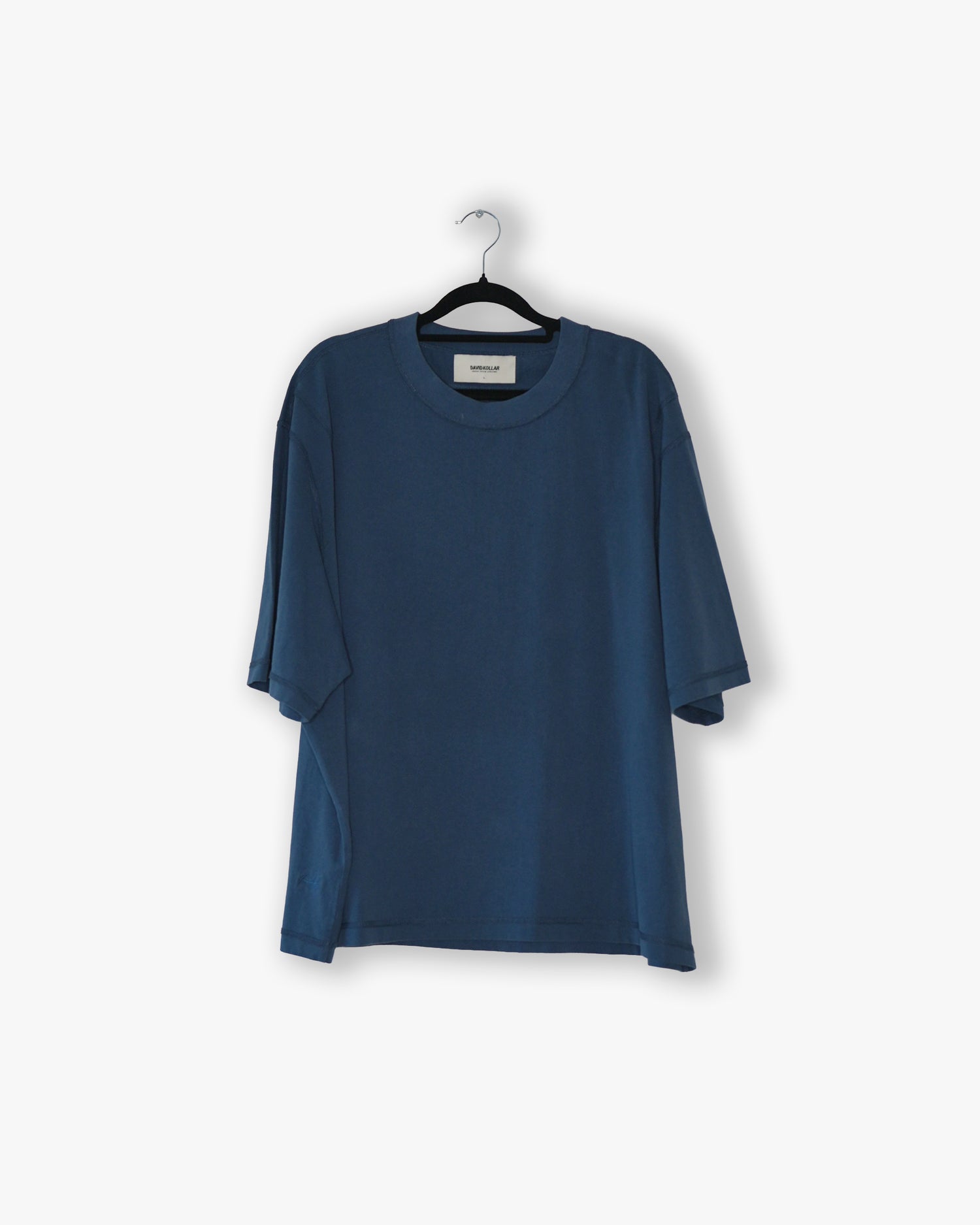 [#09] : Cropped Oversized T-Shirt – Cobalt Blue – L