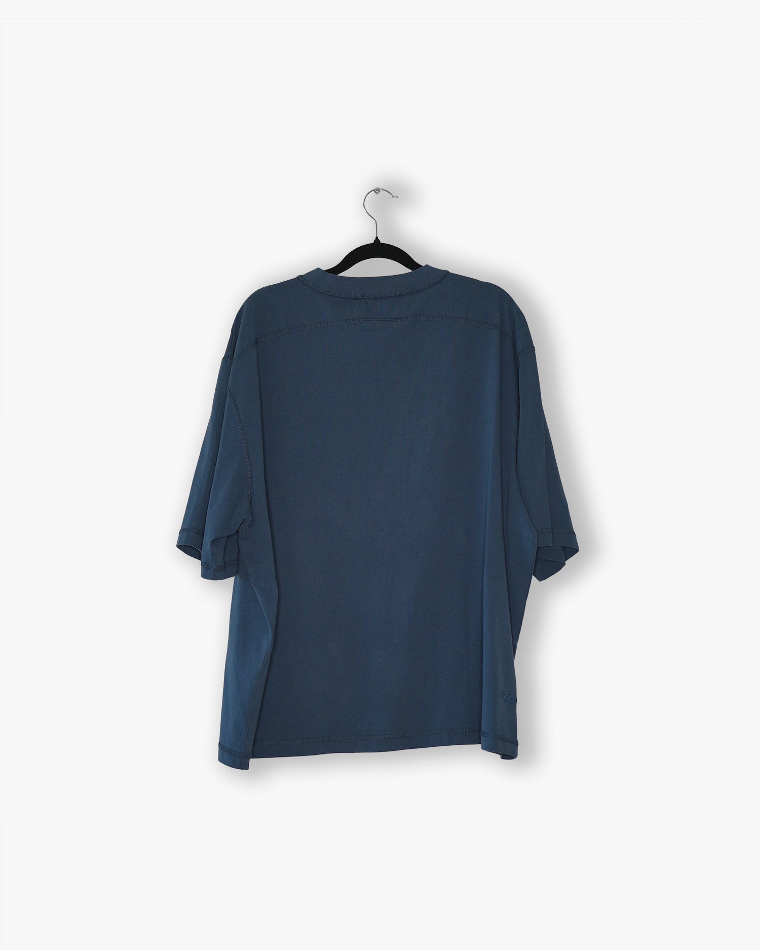 [#09] : Cropped Oversized T-Shirt – Cobalt Blue – L