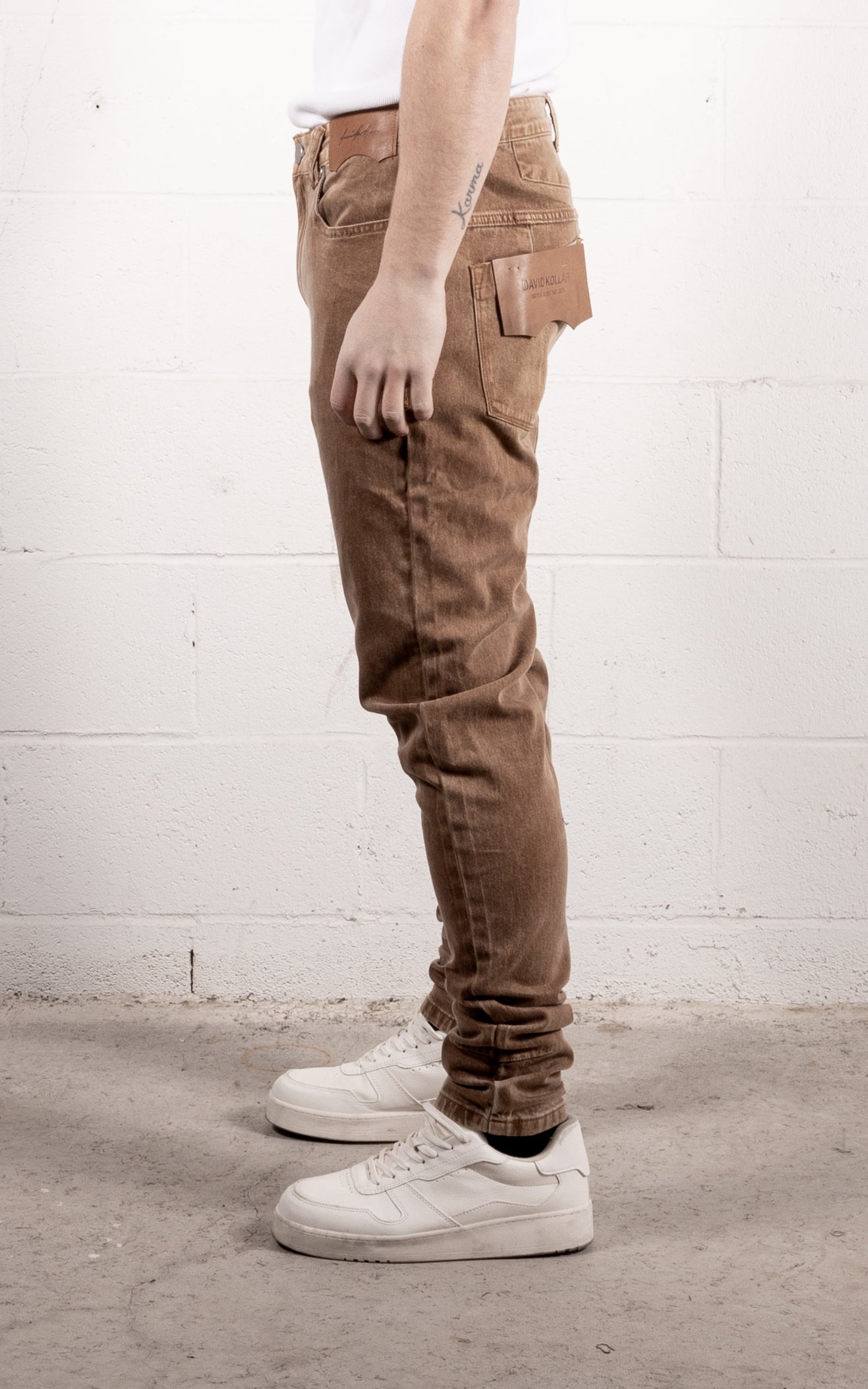 [#119] : Skinny Fit Denim – Brown – 32