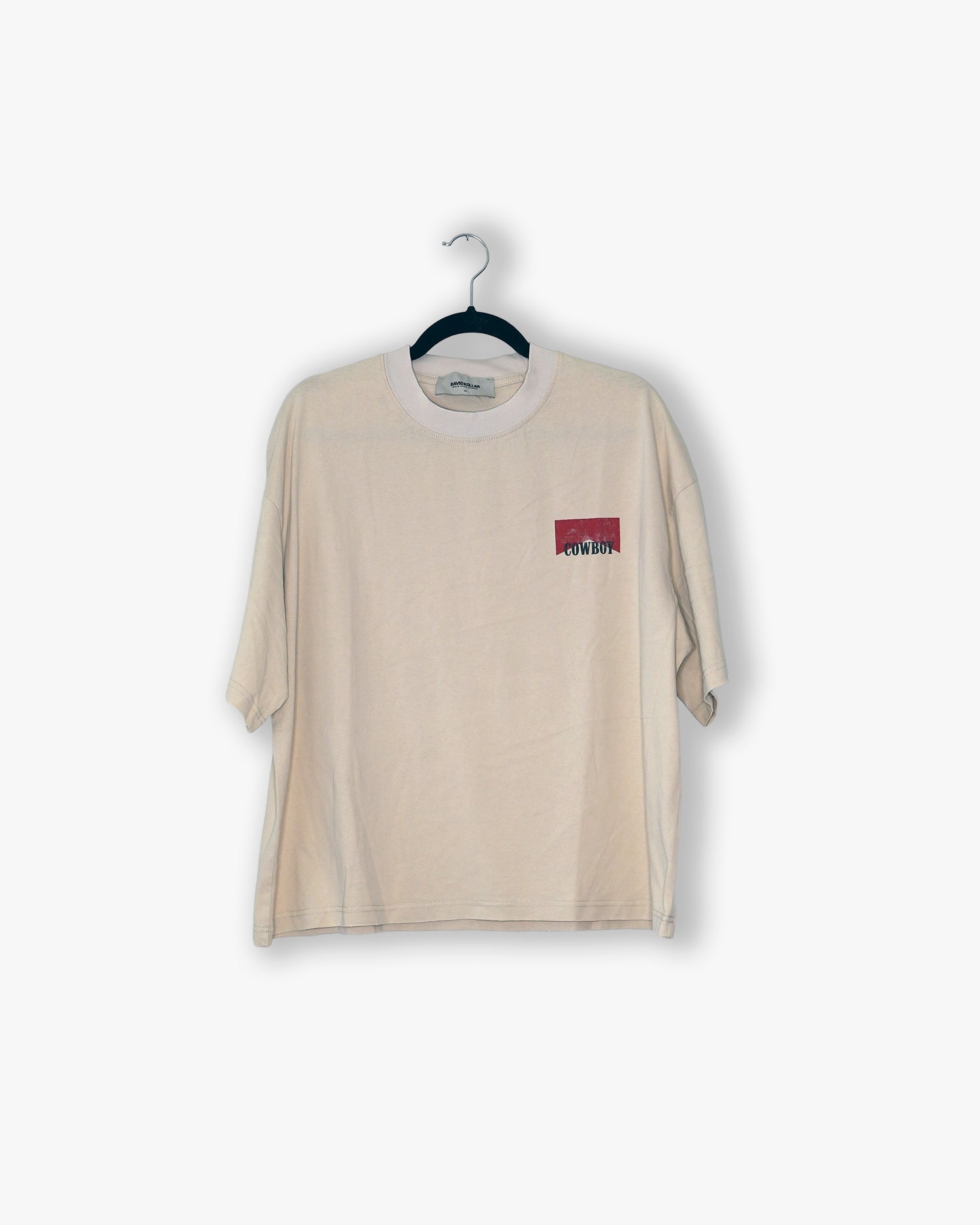 [#101] : Rodeo Show 72 Cropped Vintage Oversized Tee – Off White – M