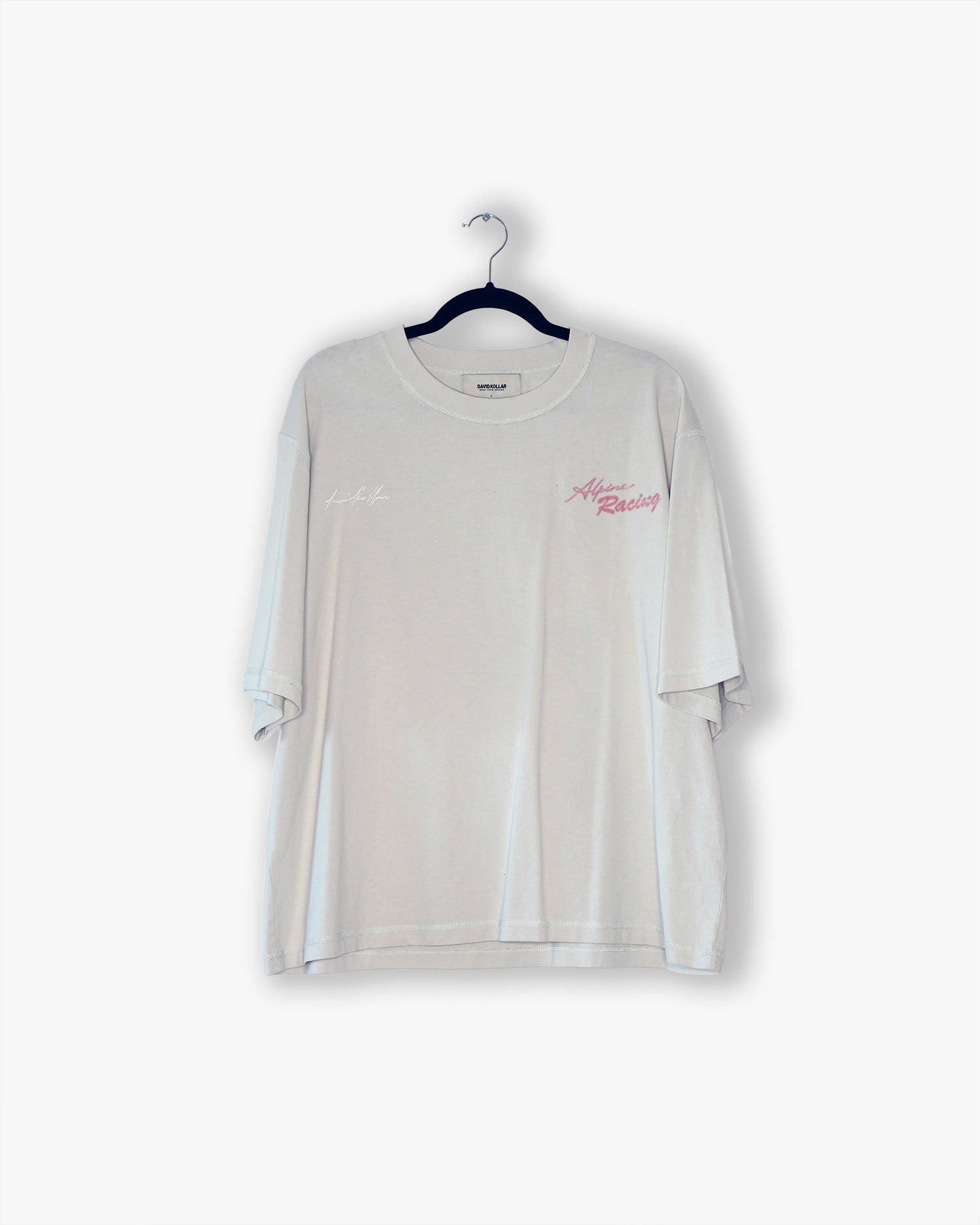 [#10] : Alpine Racing Cropped Vintage Oversized Tee – Vintage White – L
