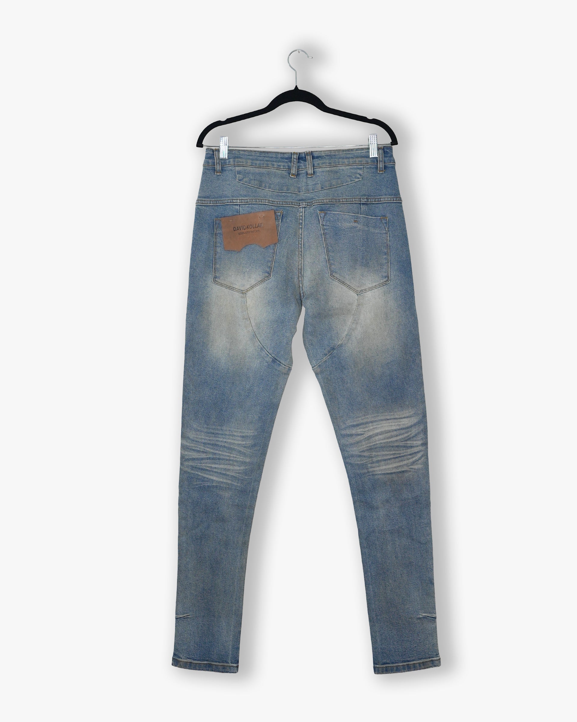 [#116] : Skinny Fit Denim – Whisker Blue – 32