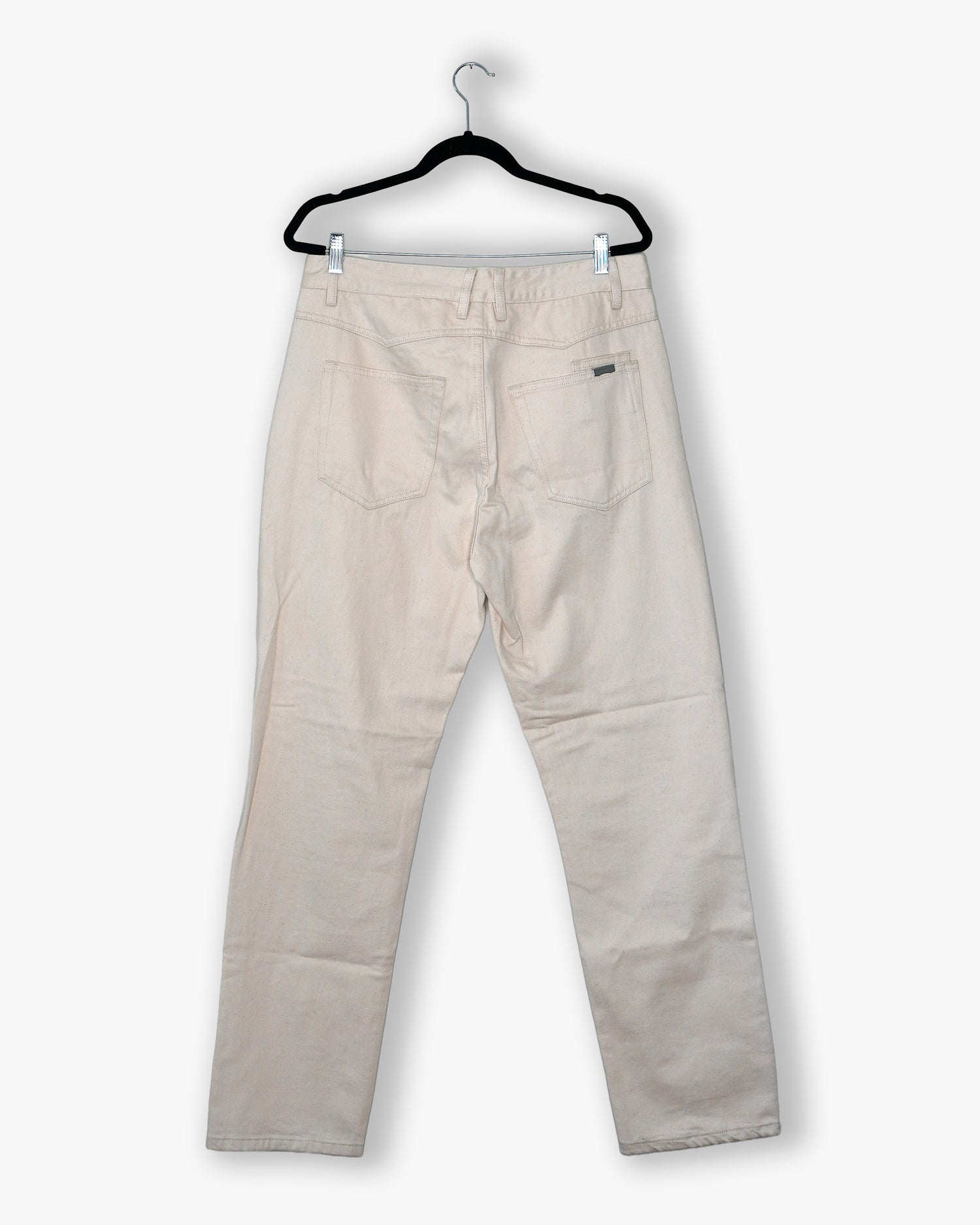 [#118] : Straight Fit Denim – Off White – 32