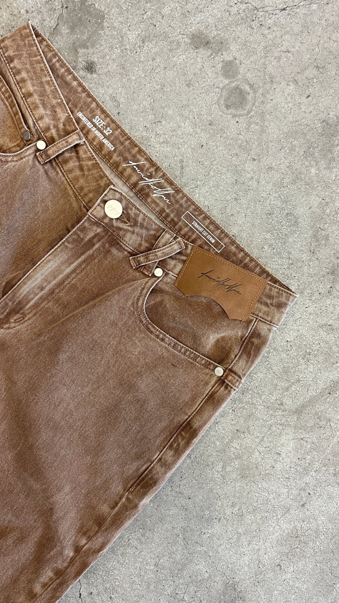 [119] : Skinny Fit Denim – Brown – 32 - BDK