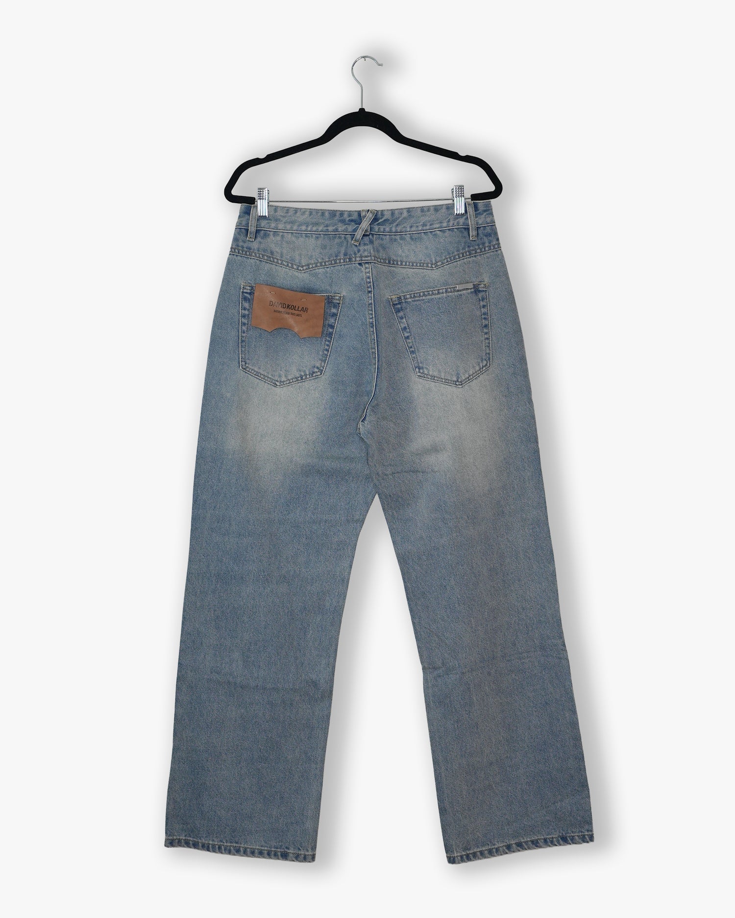 [#120] : Straight Fit Denim – Washed Blue – 32