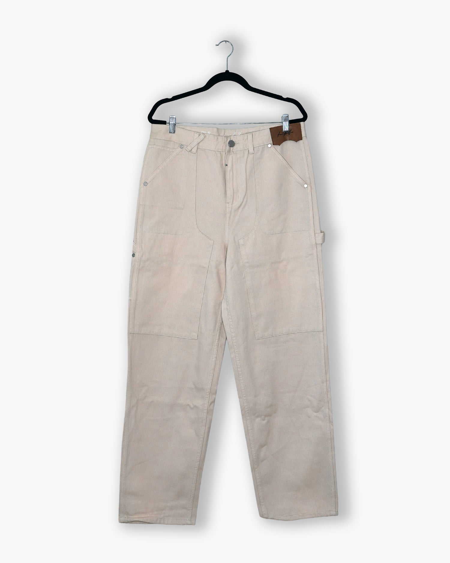 [#122] : Straight Fit Denim – Off White – 32