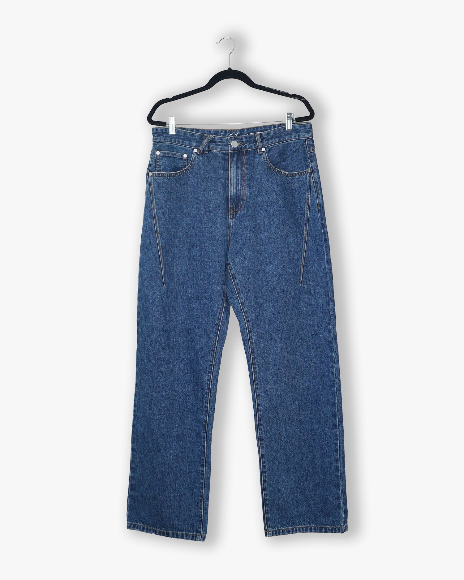 [#123] : Straight Fit Denim – Blue – 32