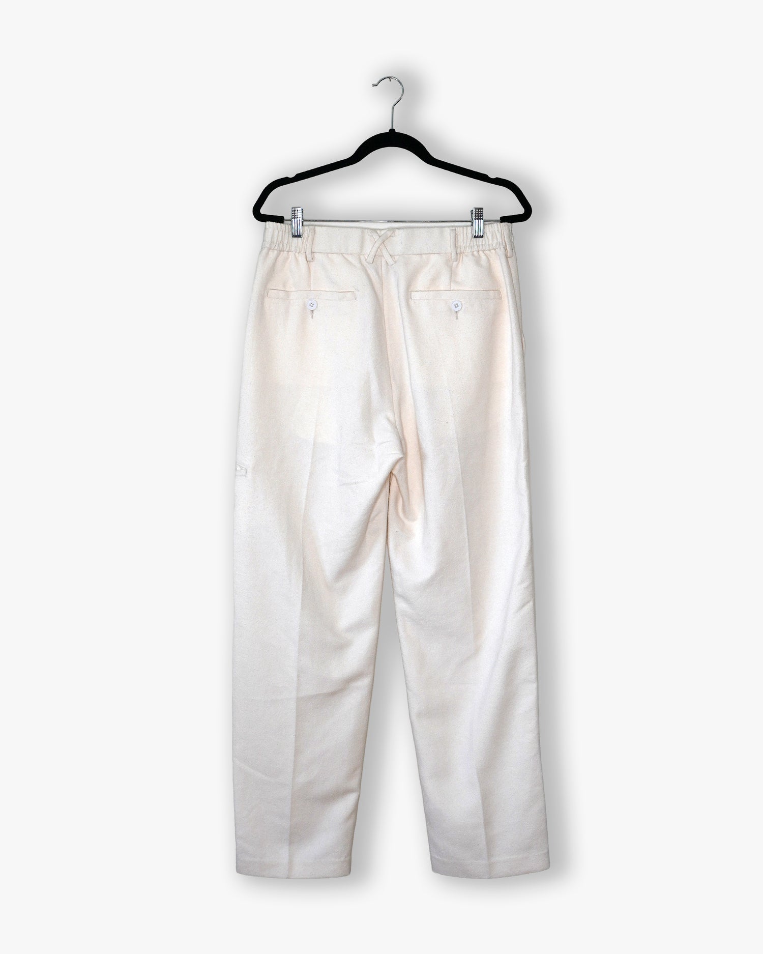 [#131] : Straight Trousers – Off White – M