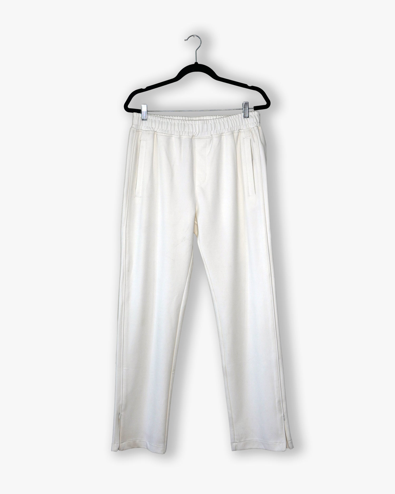 [#133] : Straight Track Pant – White – M