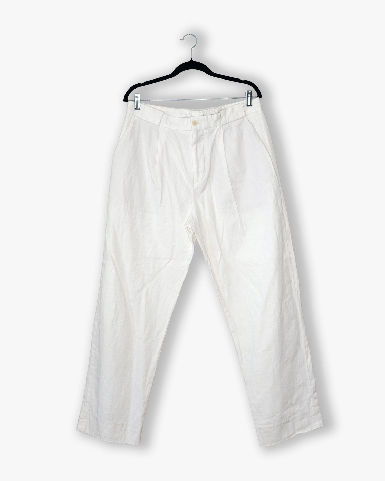 [155] : Straight Trousers – White – L - BDK