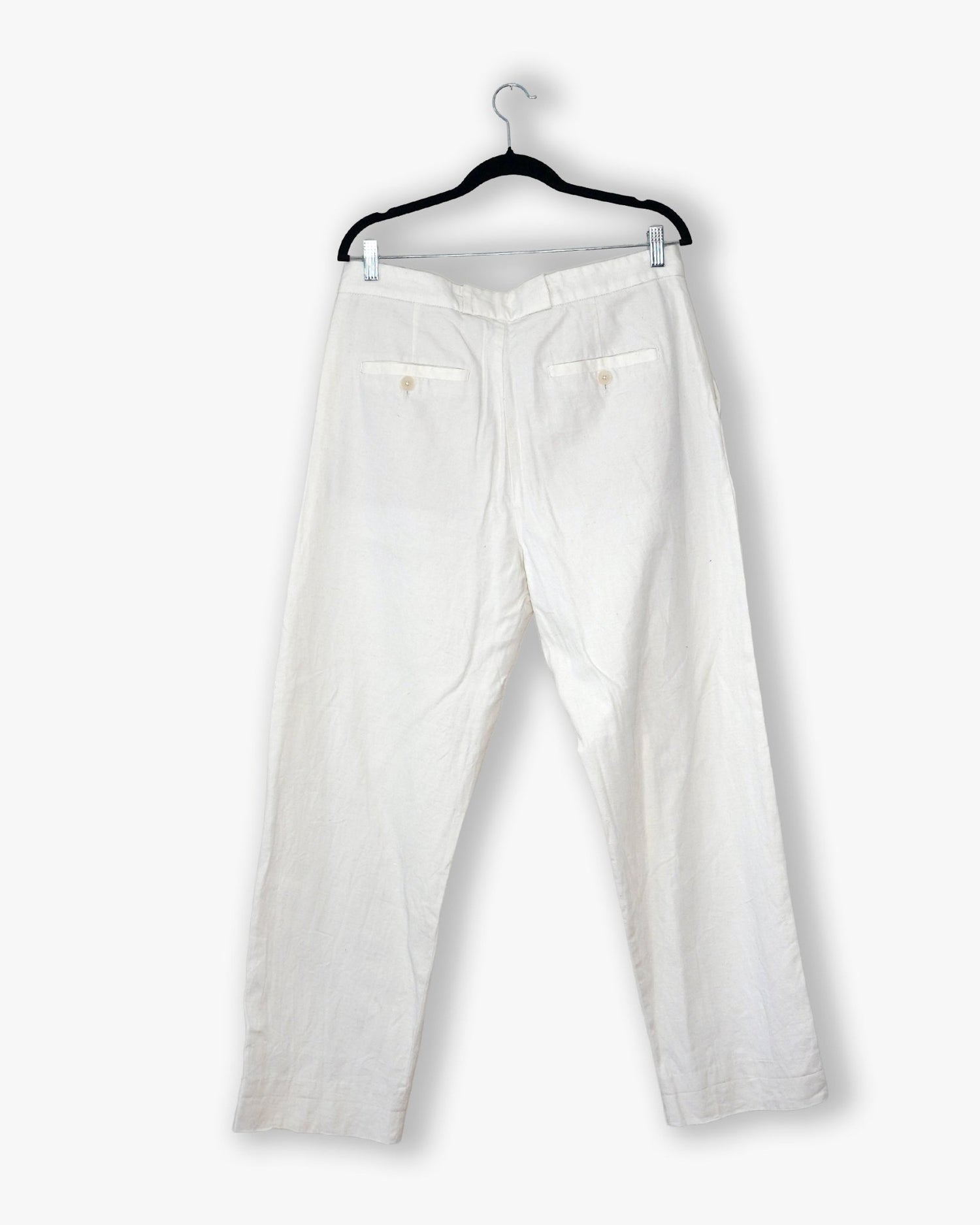 [155] : Straight Trousers – White – L - BDK