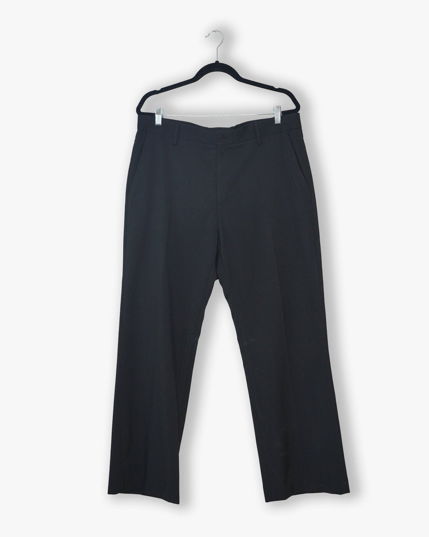 [161] : Straight Trousers – Black – XL - BDK