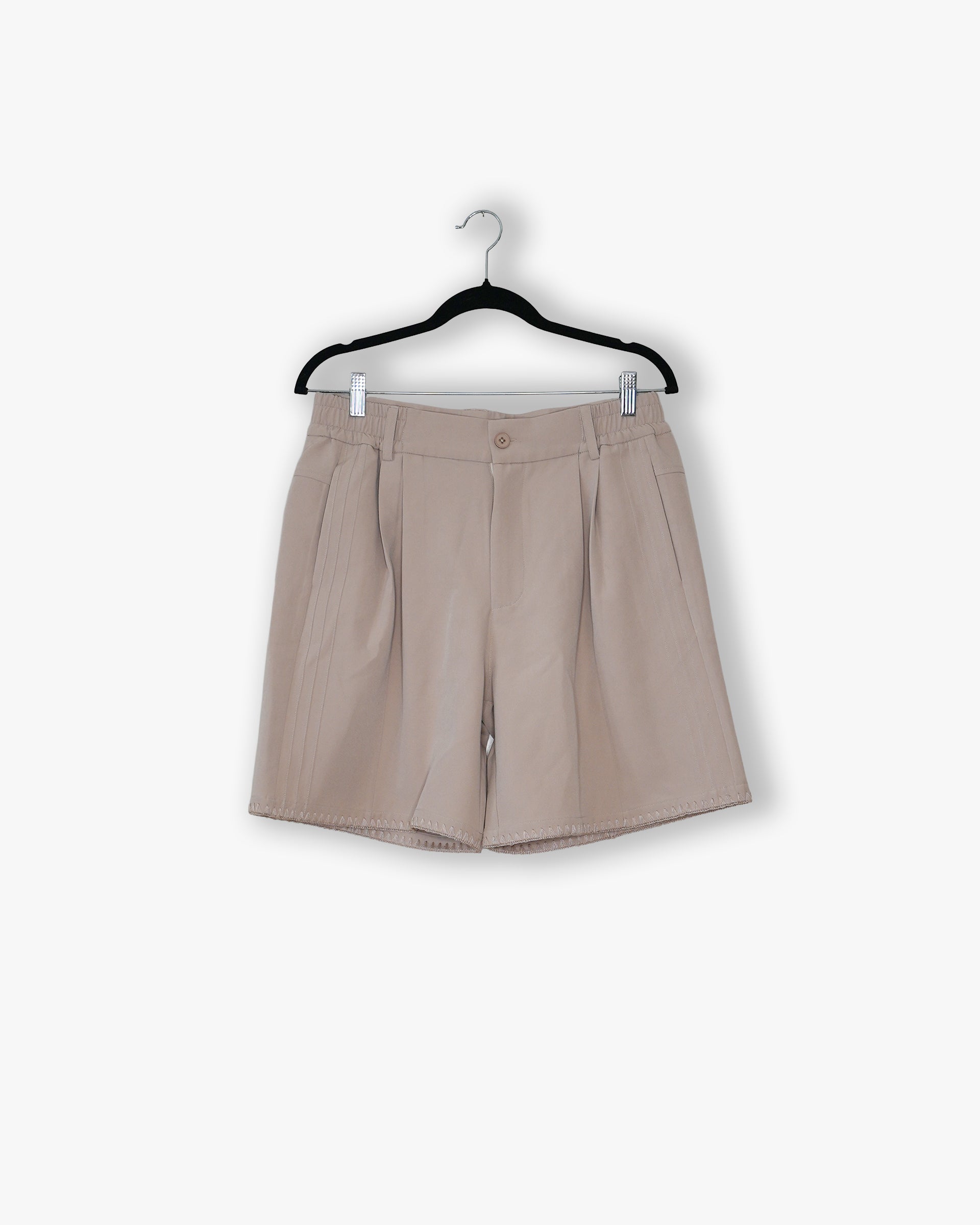 [#168] : Trouser Shorts – Tan – M