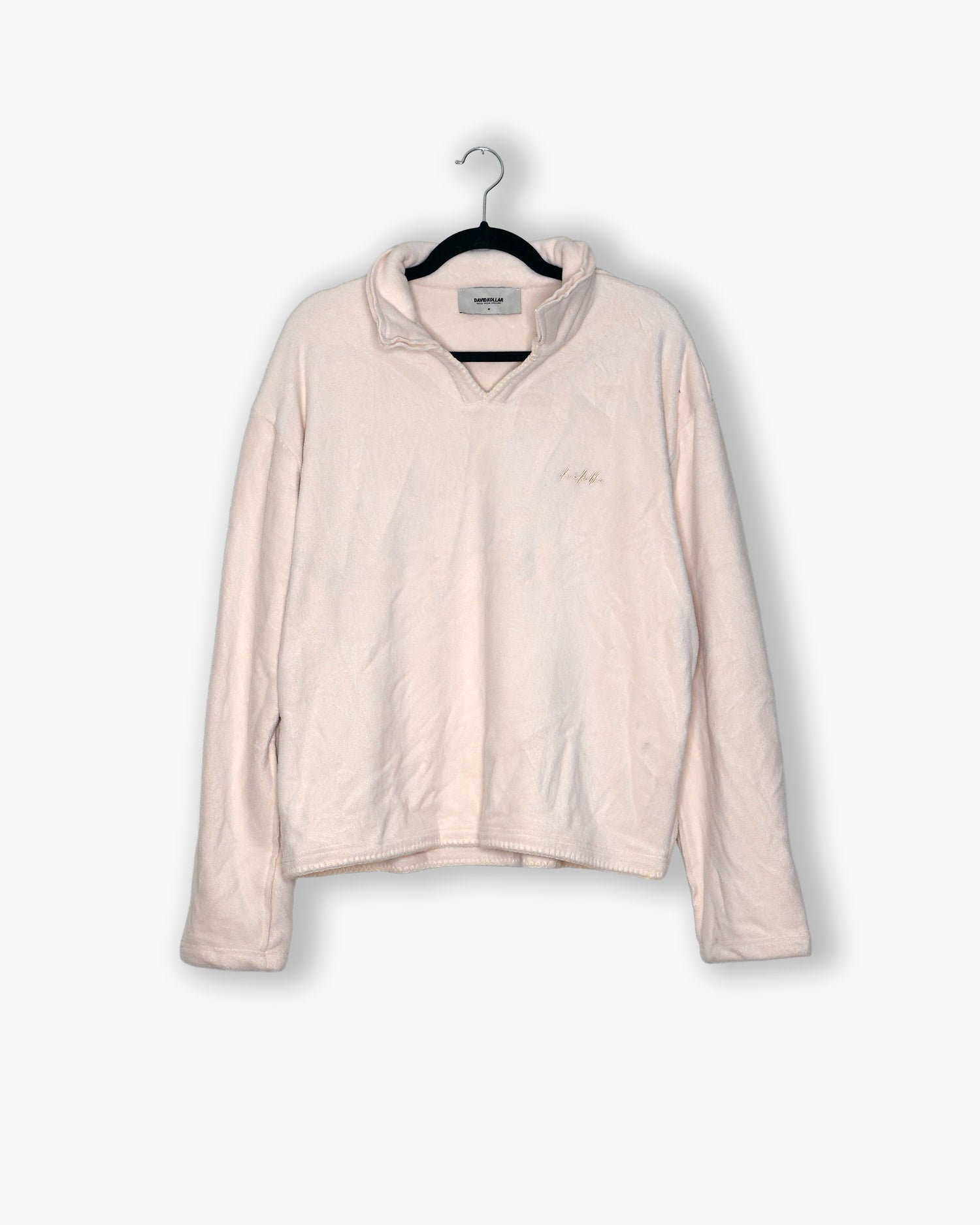 [#179] : Fleece Polo - Off White - M