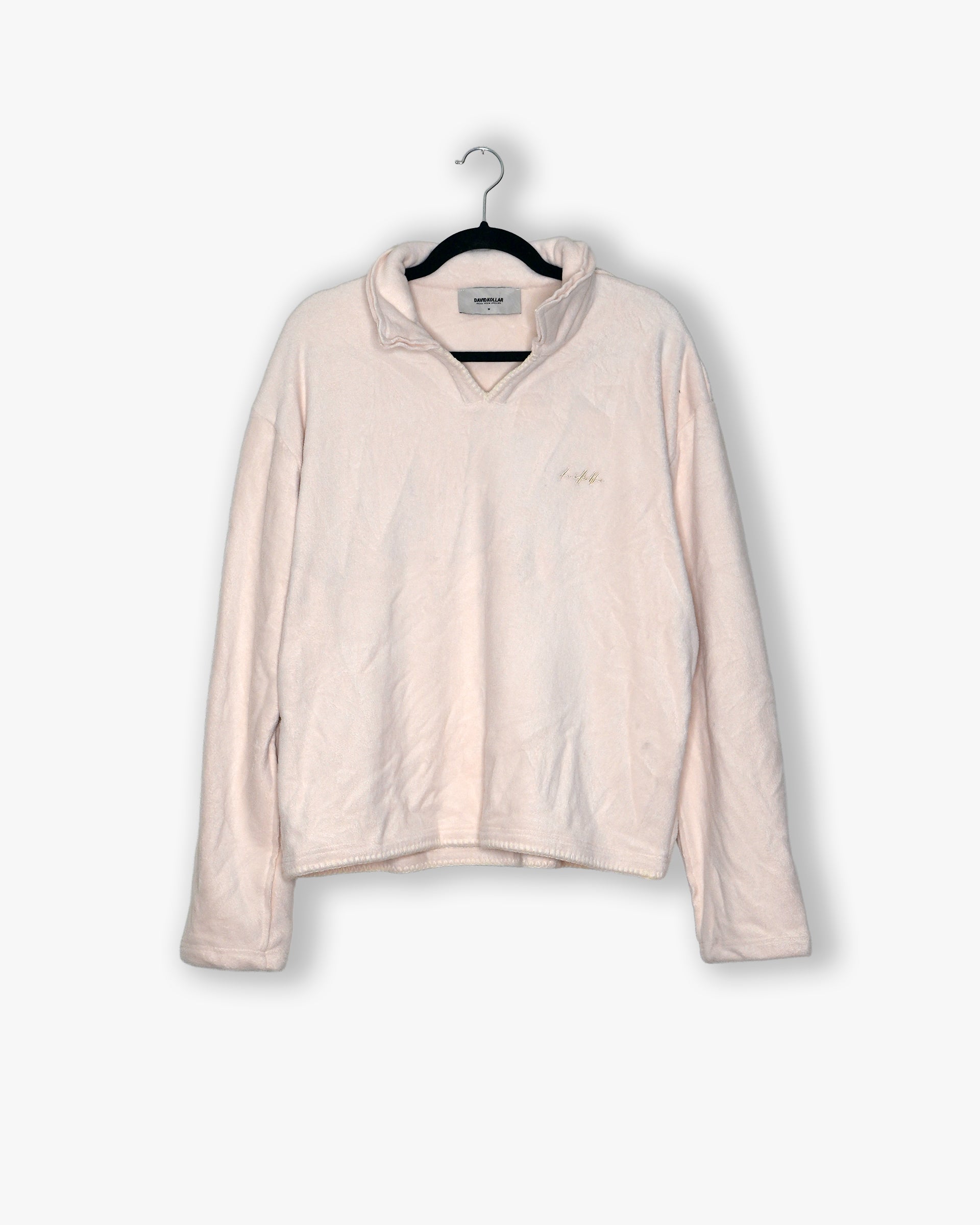 [#179] : Fleece Polo - Off White - M